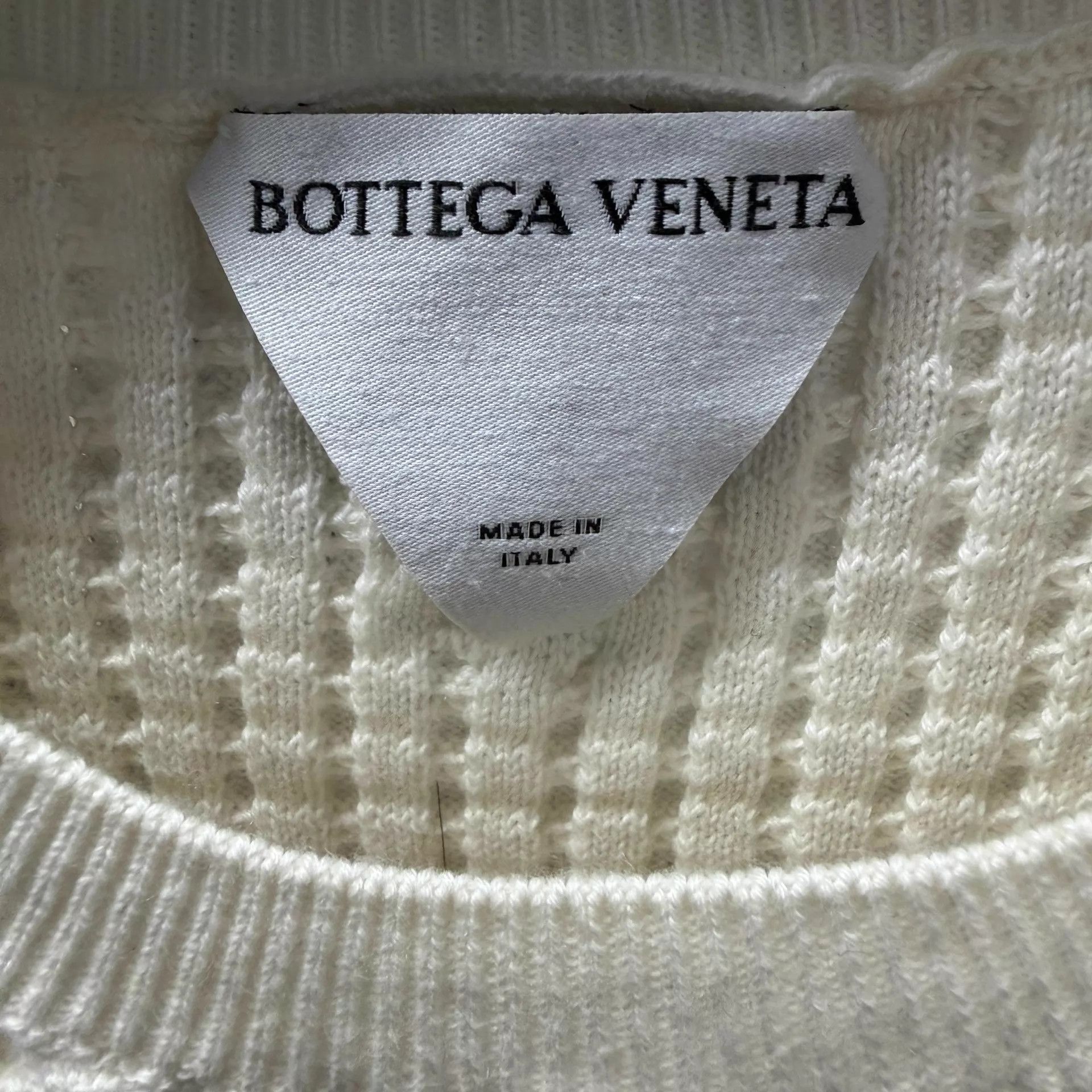 Bottega Veneta BV white knit sweater size S new unused Size S / US 4 / IT 40 - 2 Thumbnail