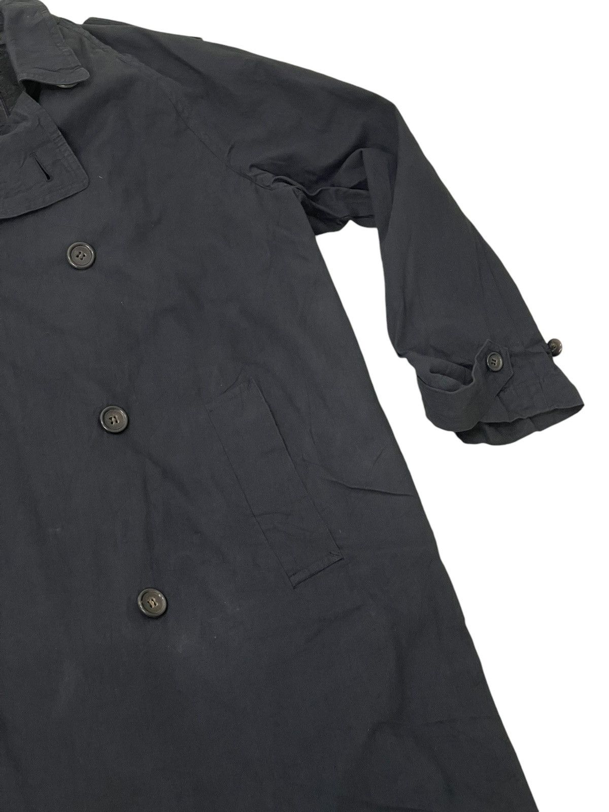 Comme des Garcons Archive 90s CDGH Trench Coat Black Cotton Wool lining 6🟩1 Size US M / EU 48-50 / 2 - 7 Thumbnail