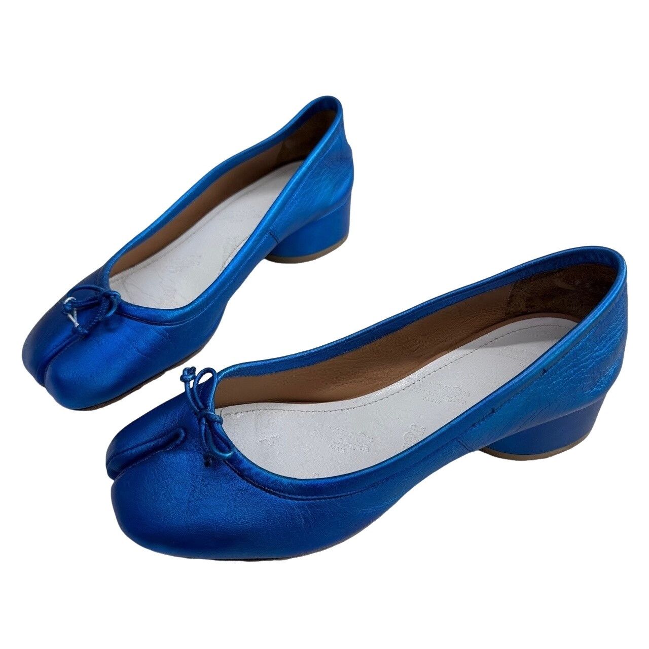 Maison Margiela Blue Tabi Ballet Flats Size 38