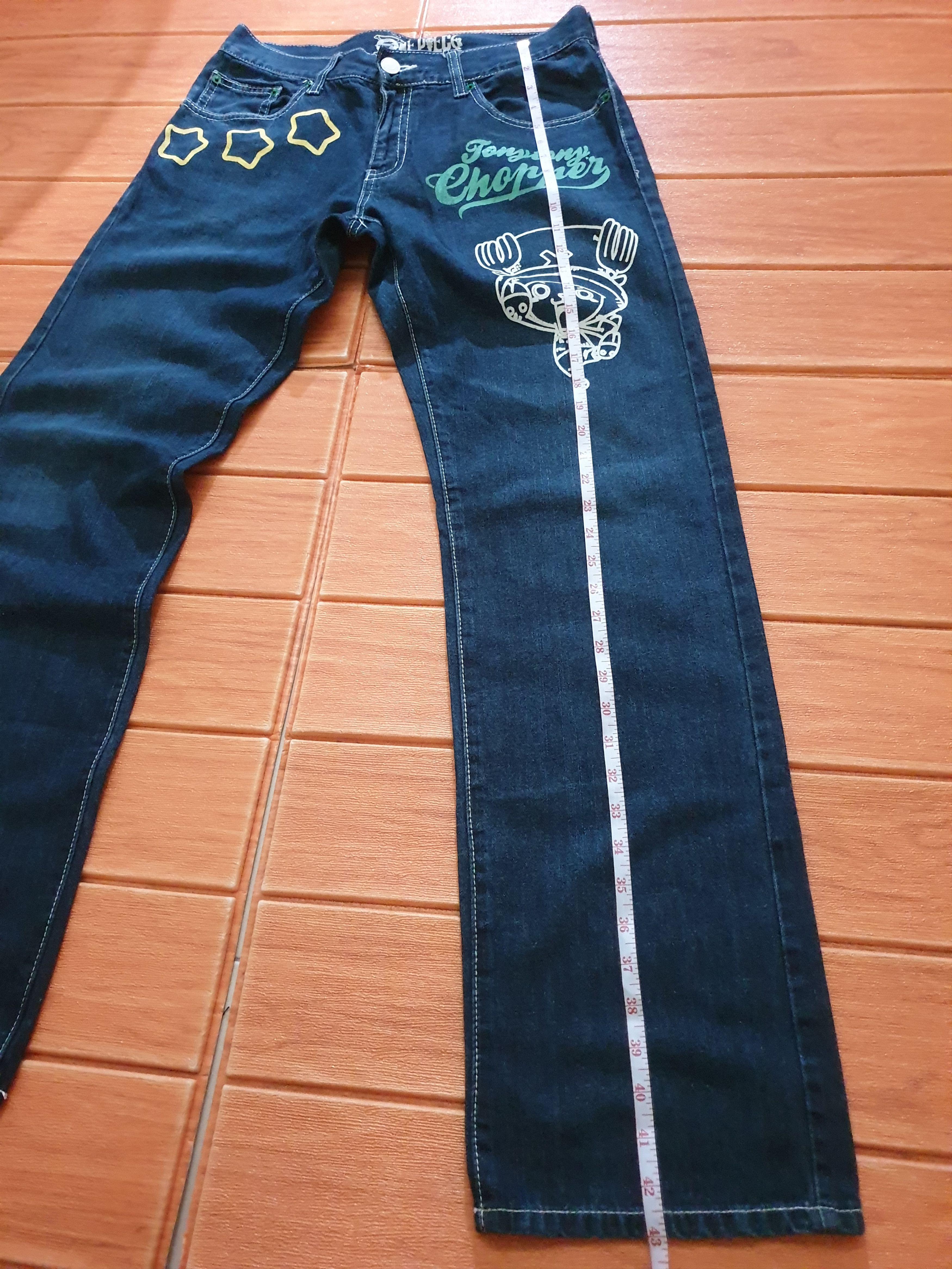 Japanese Brand 💥One piece Japanese anime denim jeans with Size US 32 / EU 48 - 8 Thumbnail