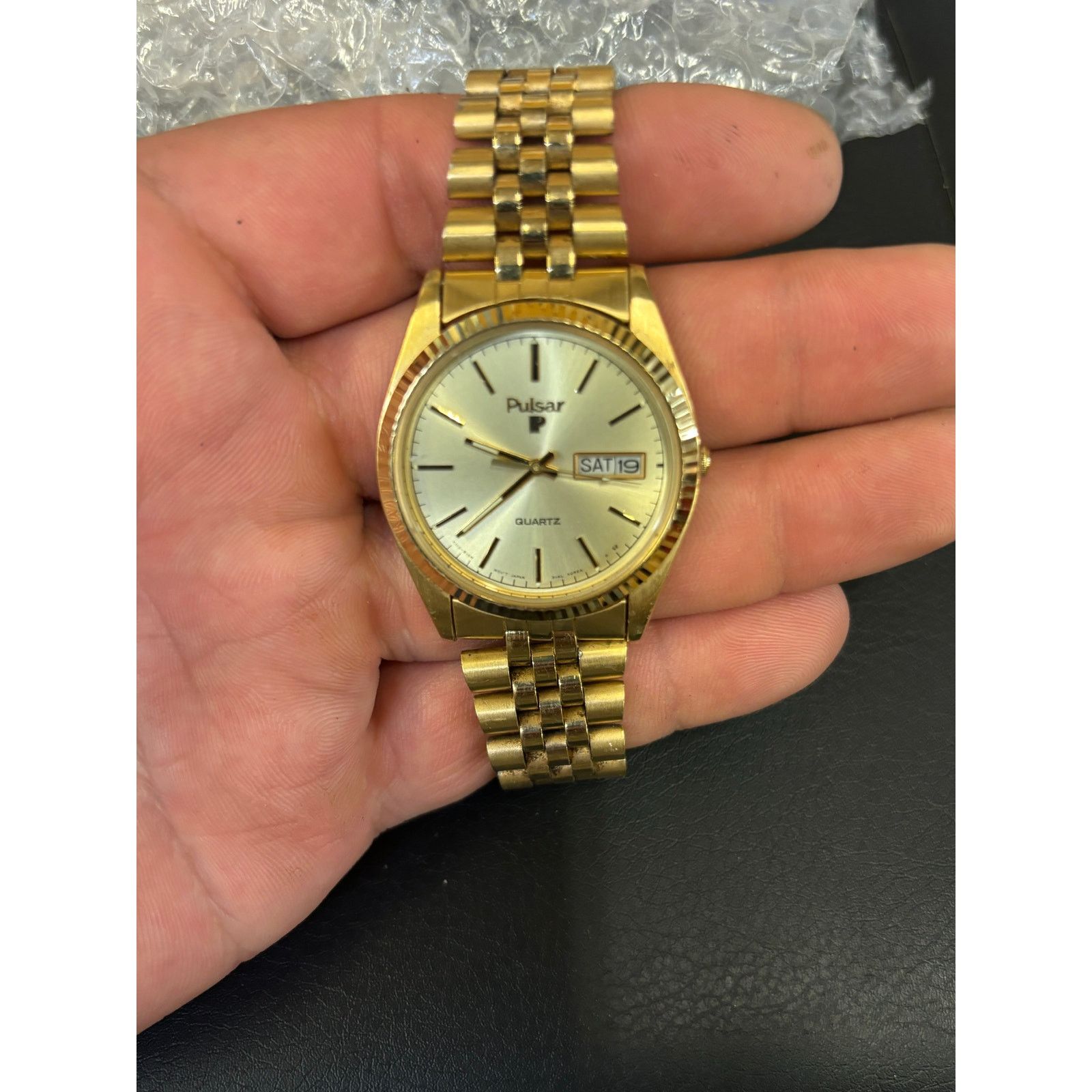 Pulsar Pulsar Presidential Gold Tone Men’s Watch! READ! Size ONE SIZE - 2 Thumbnail