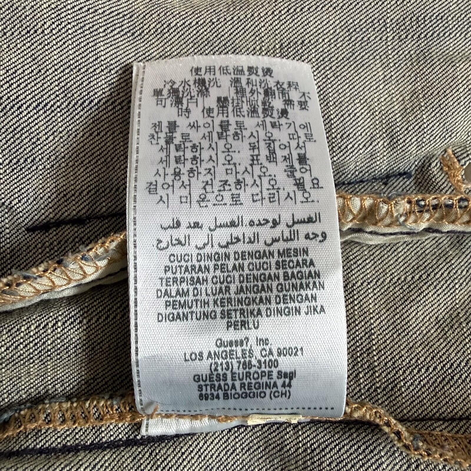 Guess G by Guess Distressed Blue Denim Jacket Pockets Women Small Size S / US 4 / IT 40 - 6 Thumbnail