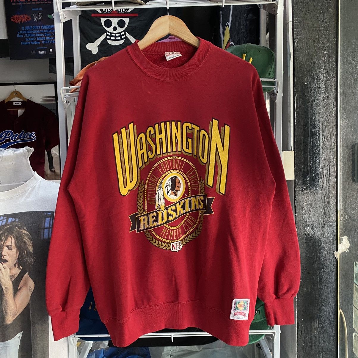 Store Vintage Washington Redskins Crewneck Sweatshirt