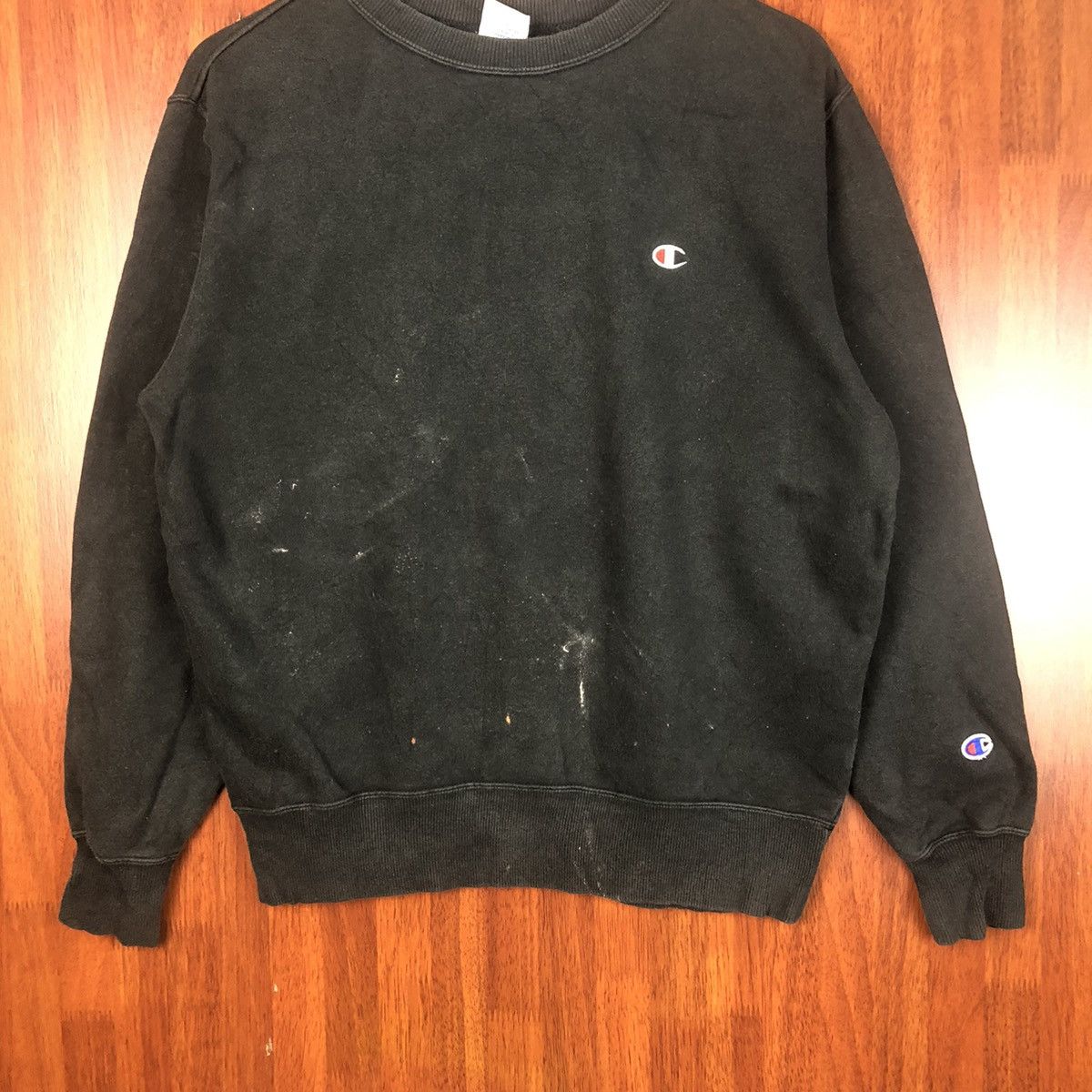 Champion × Vintage Champion vintage painted Black Sweatshirt #7501 Size US M / EU 48-50 / 2 - 3 Thumbnail