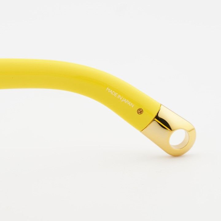 Jacquemus Jacquemus CARINO JAC/20 C4 Sunglasses Yellow Square Frame Size ONE SIZE - 4 Thumbnail