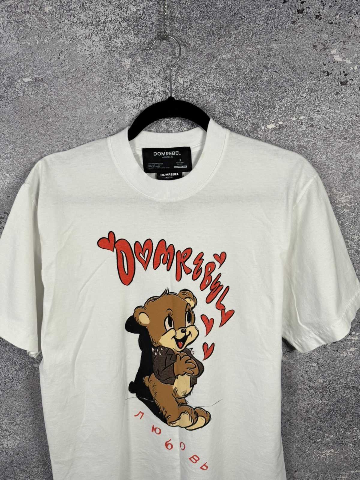 DOMREBEL Dom Rebel Montreal Graphic Print LOVE ❤️ White T Shirt Small Size US S / EU 44-46 / 1 - 3 Thumbnail