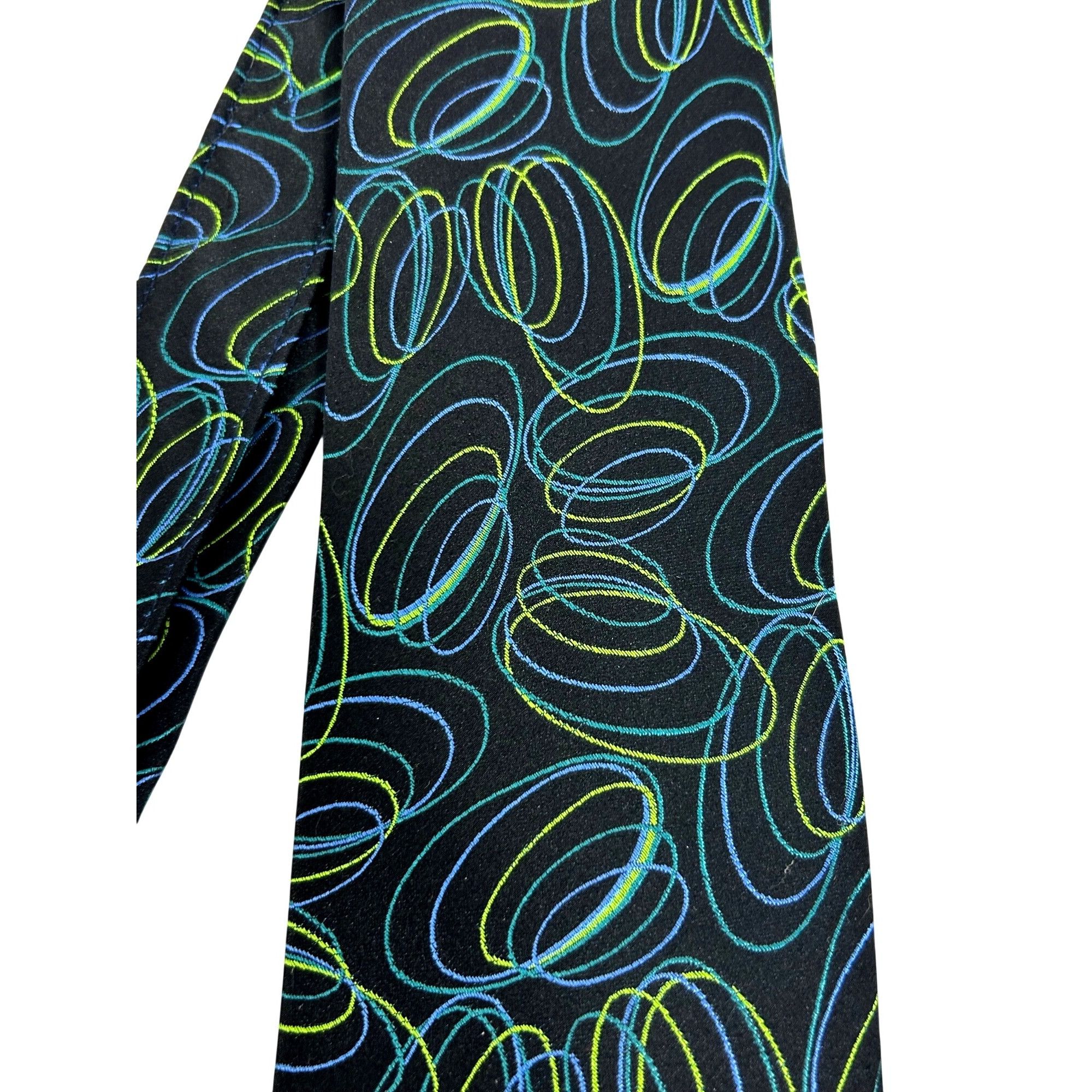 Other Vintage ‘90’s Abstract Silk Tie Beau Brummel SoHo Handmade N Size ONE SIZE - 2 Thumbnail