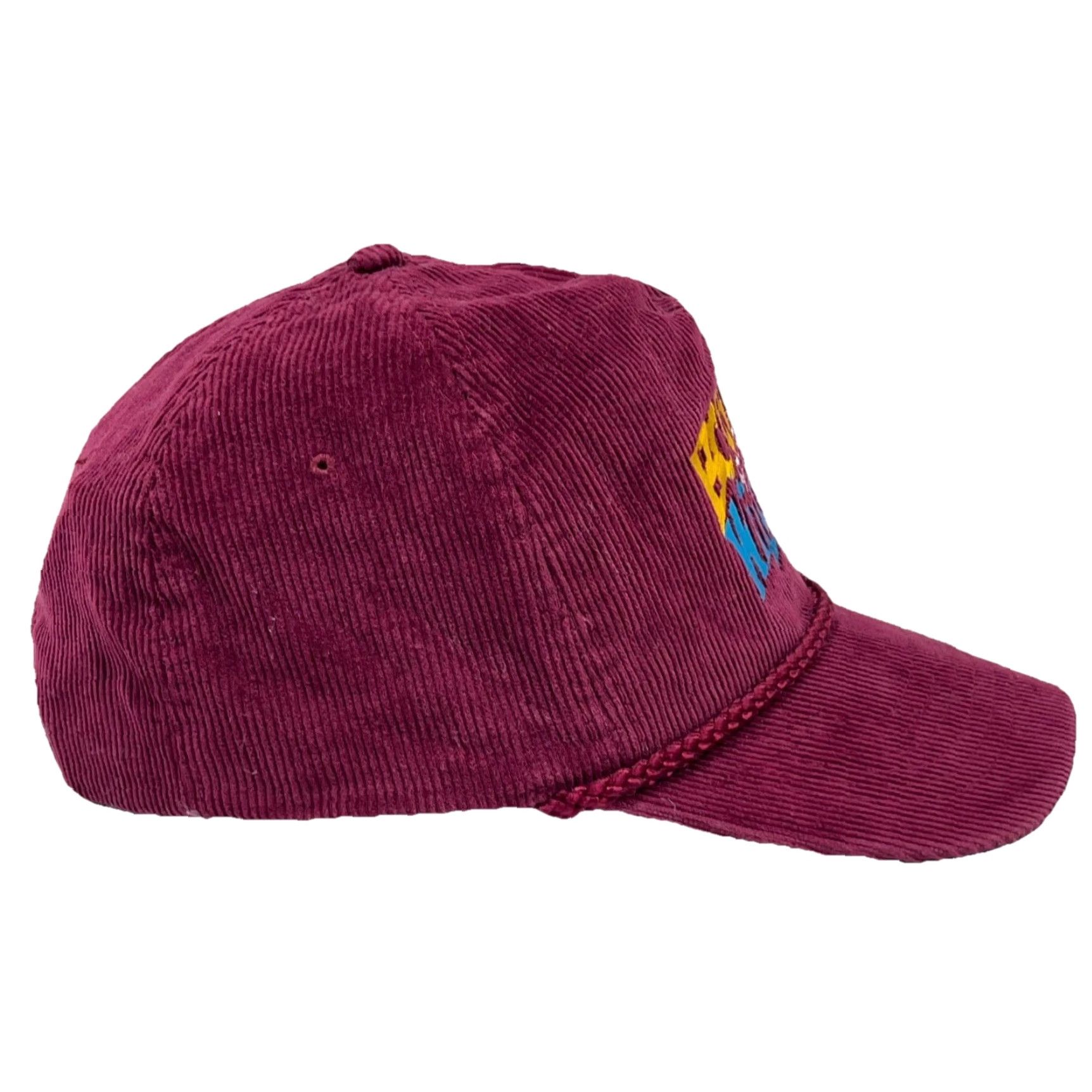 Vintage VINTAGE KC Collections Trucker Hat Corduroy Maroon Adjustable Red 90s 80s Hipster Outdoor Classic Retro Vintage Mens Cap Hat Size ONE SIZE - 5 Thumbnail