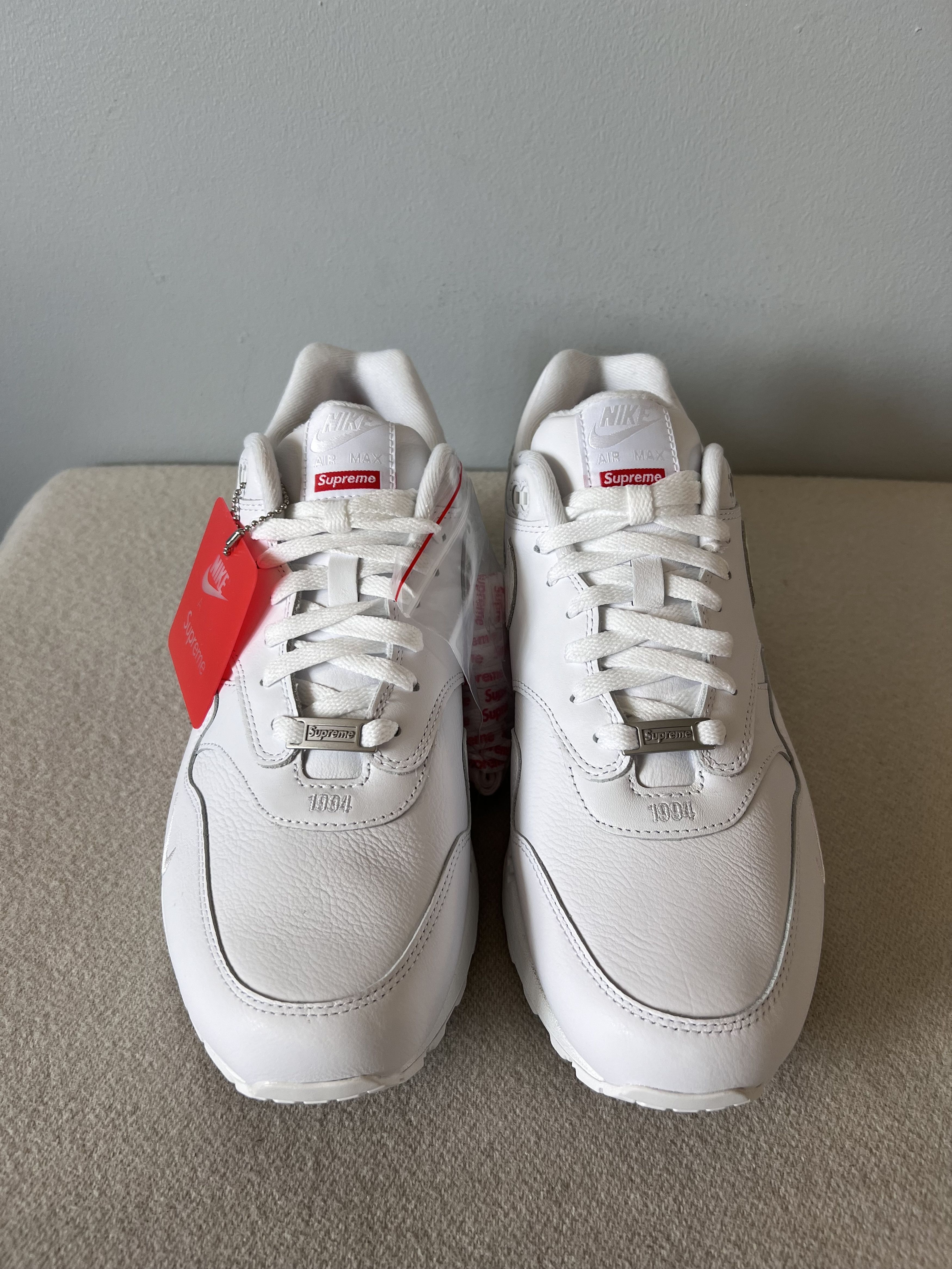 Nike × Supreme Supreme Nike Air Max 1 '87 SP in White Size US 9 / EU 42 - 4 Thumbnail