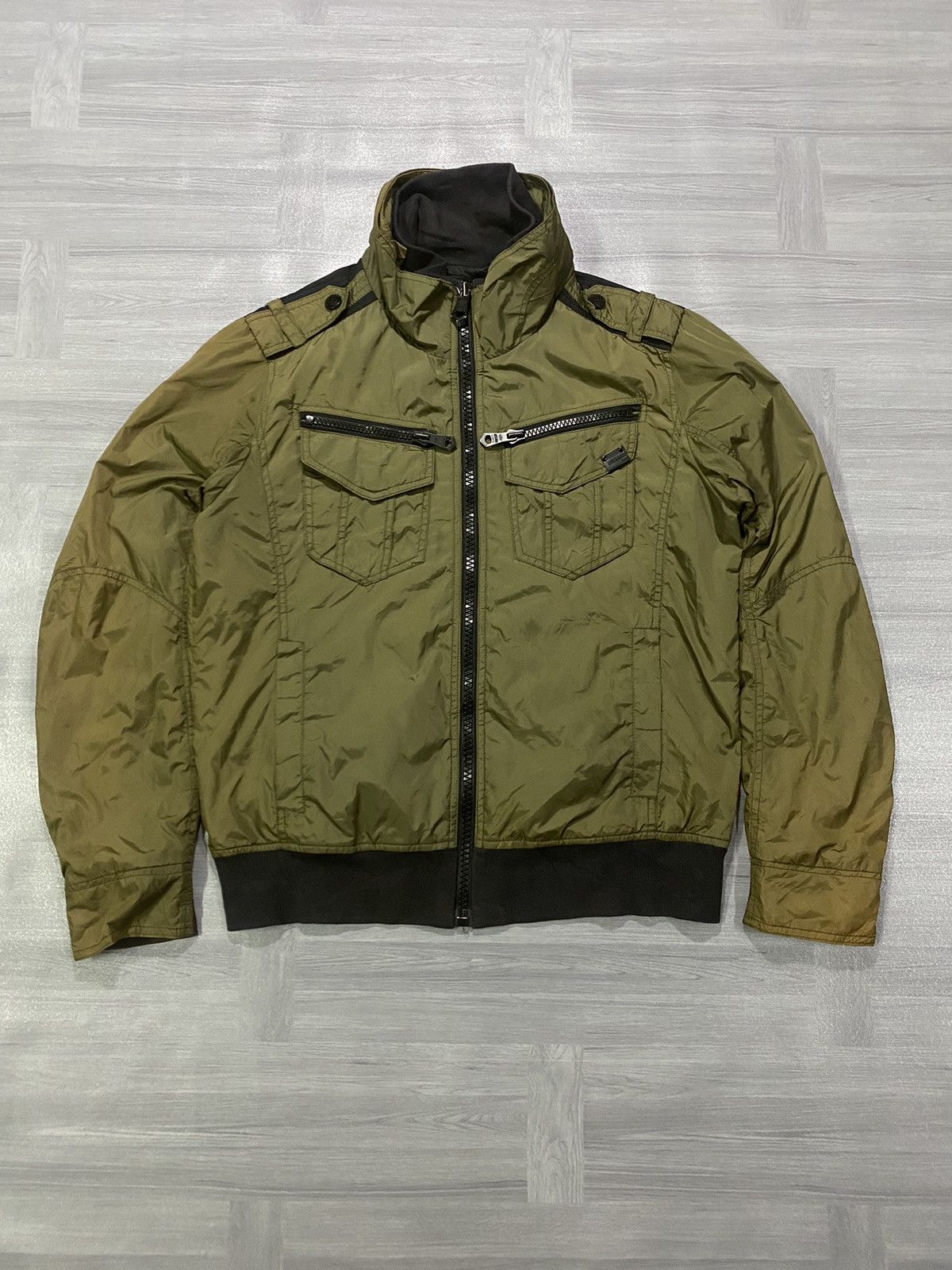 BUCKAROO Buckaroo Khaki Vintage Utility Men’s Nylon Jacket Size US XL / EU 56 / 4 - 1 Thumbnail