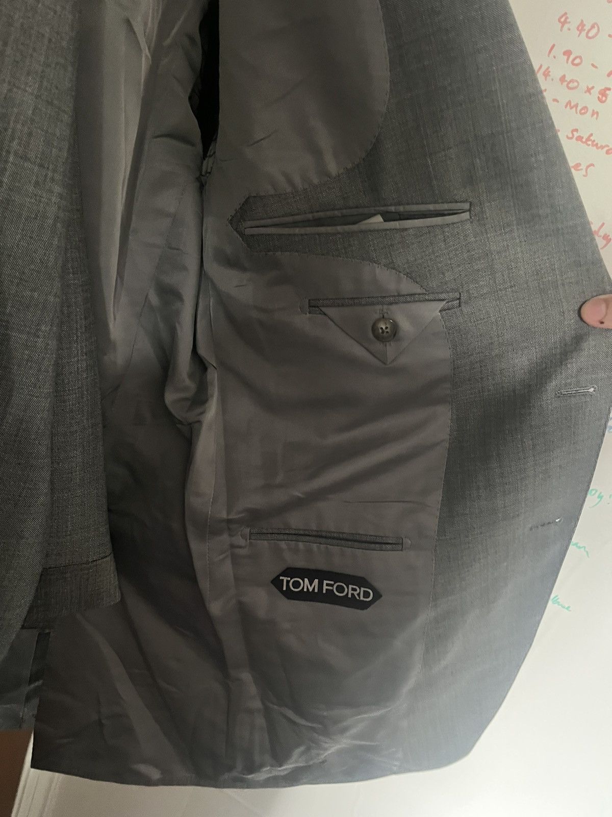 Tom Ford Tom Ford wool grey Fit Y suit size 52 w36 new Size 42R - 3 Thumbnail