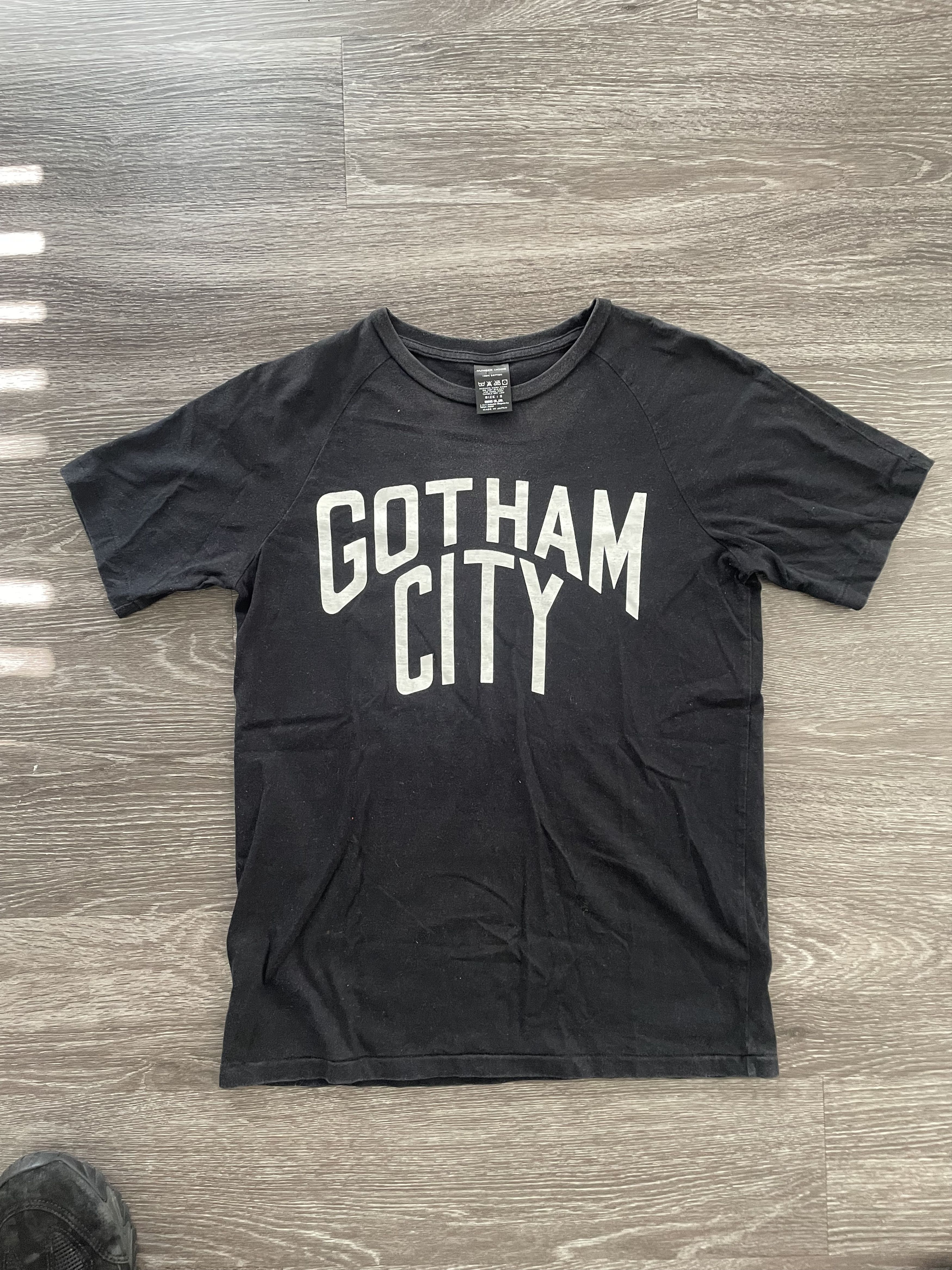 image of Number N Ine Number Nine Gotham City Tee in Black, Men's (Size Medium)