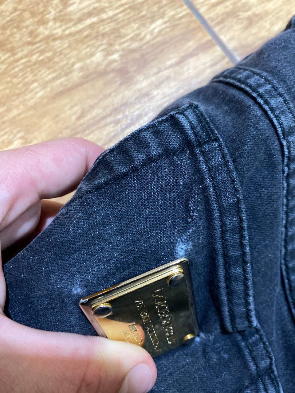 Dolce & Gabbana Dolce & Gabbana Black Distressed Slim Fit Cotton Denim jeans Size 38" / US 16 / IT 52 - 9 Thumbnail