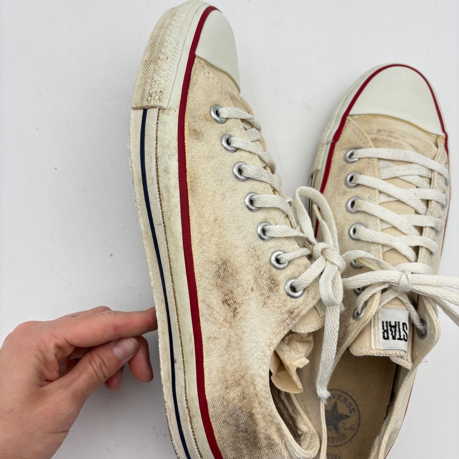 Converse Vintage 90s Converse Chuck Taylor Low Sneakers Shoes Mens 10 Size US 10 / EU 43 - 12 Thumbnail