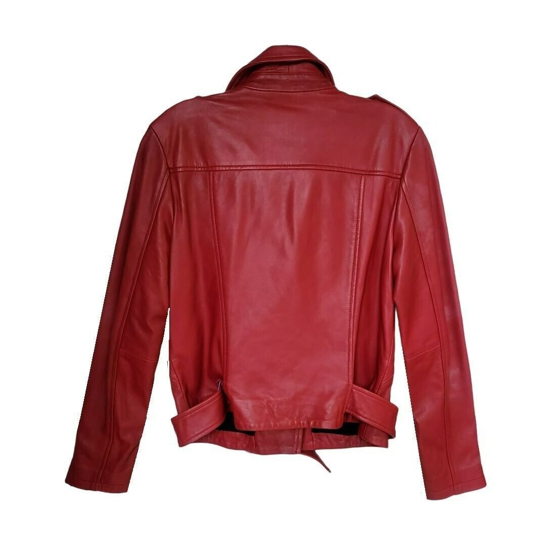Other ❤️BAGATELLE.NYC Leather Lamb Biker Moto Jacket Women's M Bu Size M / US 6-8 / IT 42-44 - 4 Thumbnail