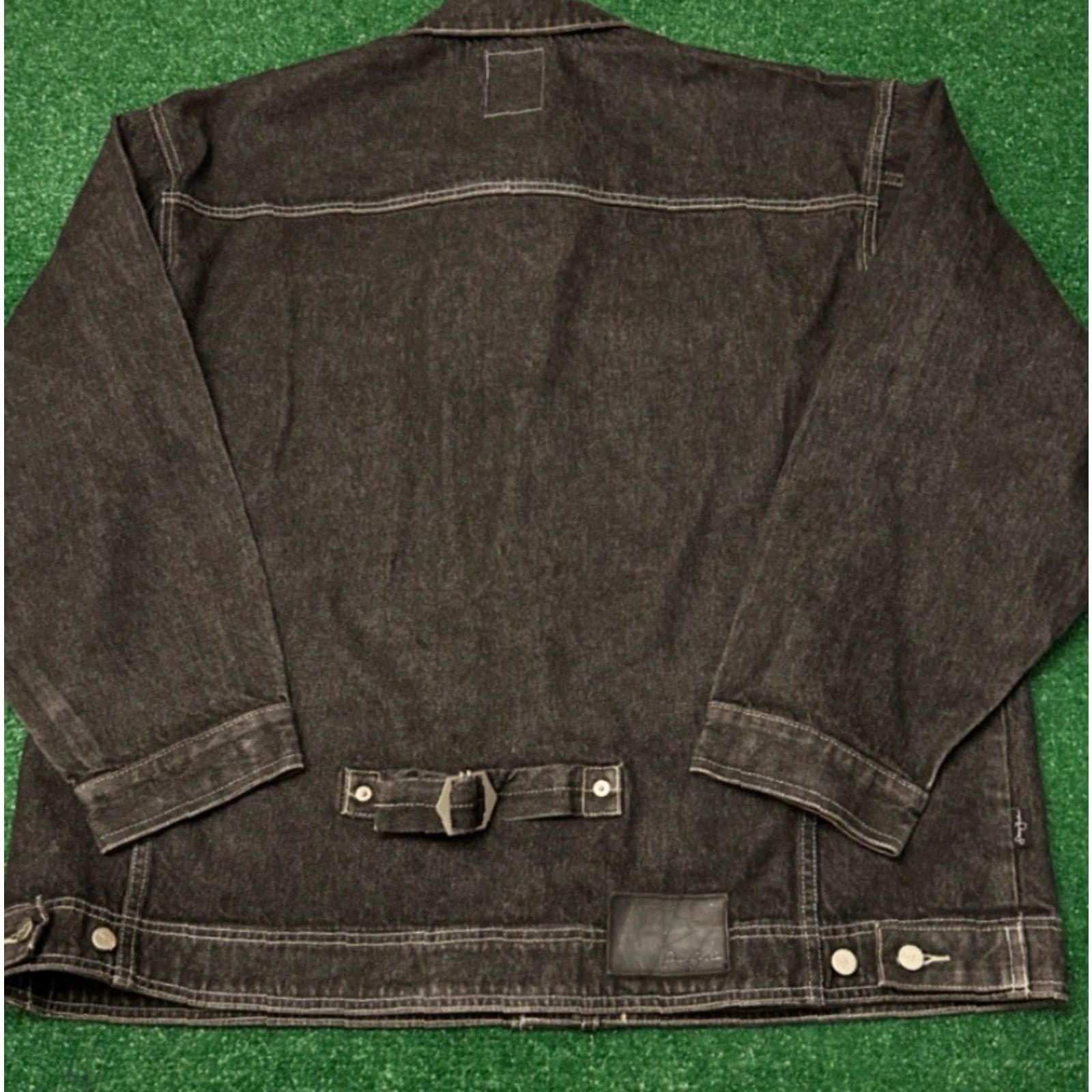 Sean John VINTAGE Sean John Denim Jacket Mens 2XL Black Hip Hop 90s 2000s Y2K Jacket Snaps Zip Punk Grunge Classic Vintage Style Men Size US XXL / EU 58 / 5 - 2 Thumbnail