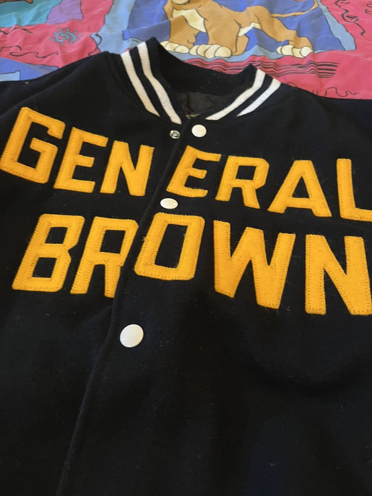 Holloway General Brown New York Men’s Wool Varsity Jacket Size US XXL / EU 58 / 5 - 3 Thumbnail