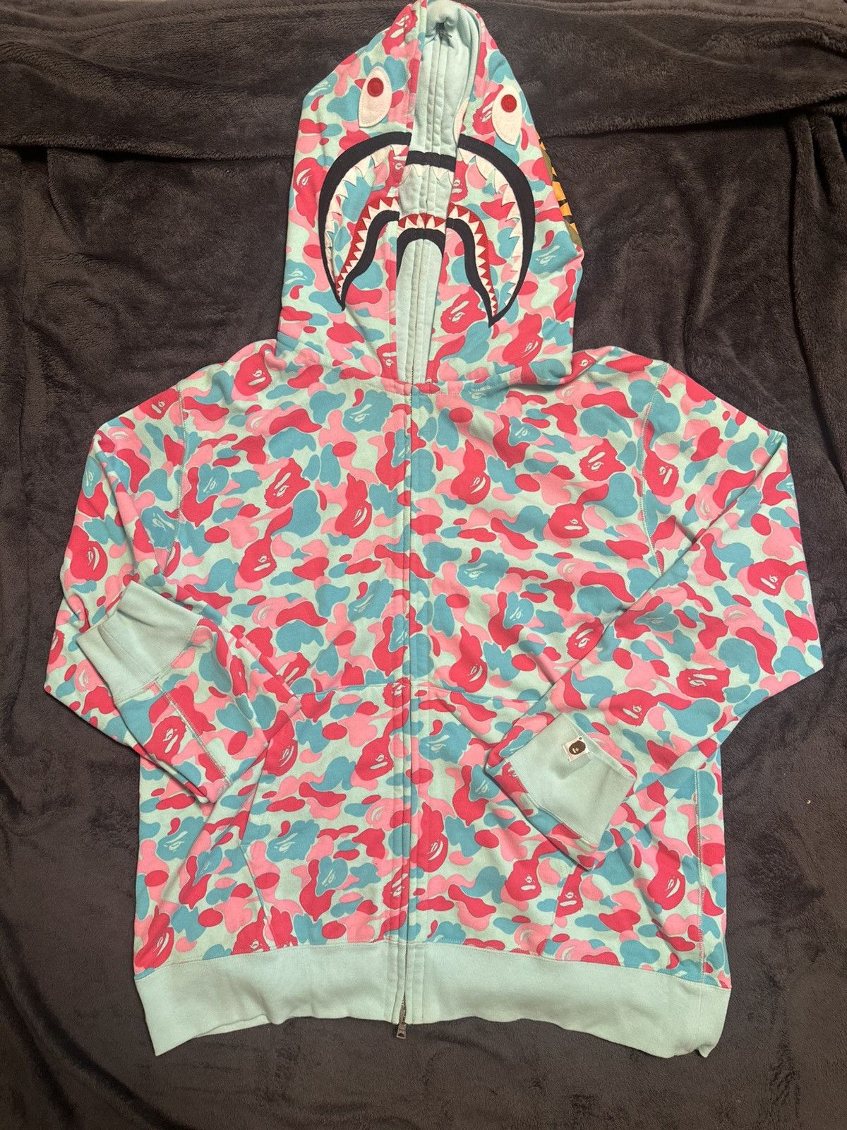 Bape Bape shark full zip double Hoodie Miami city camo 4th Size US XXL / EU 58 / 5 - 1 Thumbnail