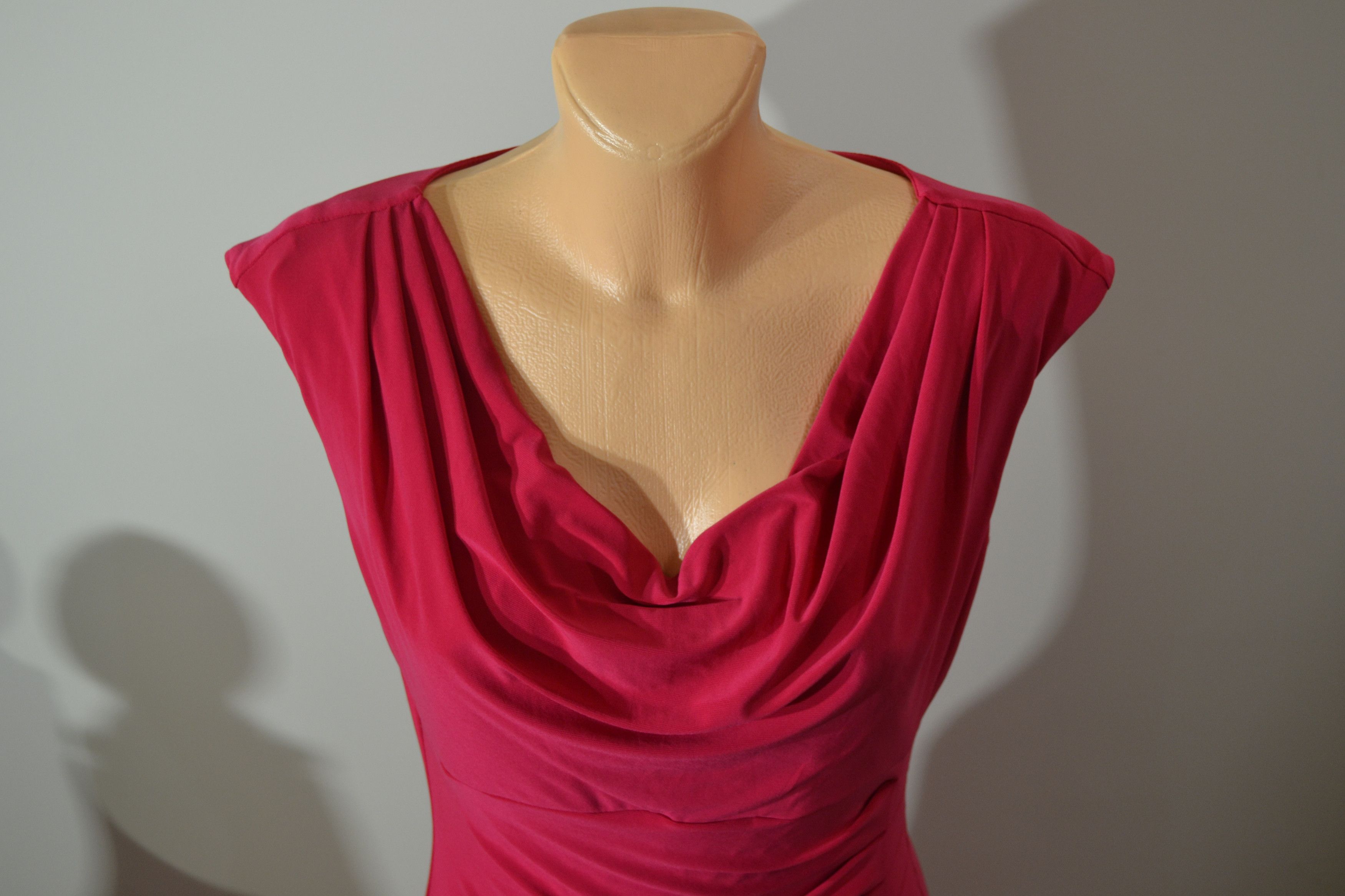 Lauren Ralph Lauren Vintage Lauren Ralph Lauren Red Draped Midi Dress | Size M Size M / US 6-8 / IT 42-44 - 3 Thumbnail