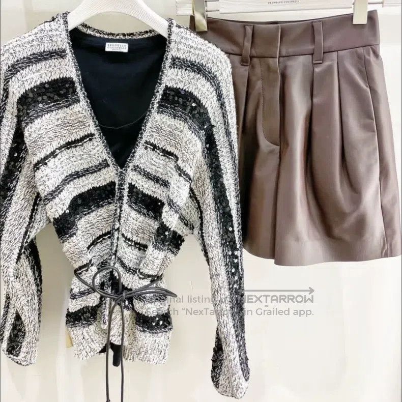 Brunello Cucinelli Brunello Cucinelli 23ss opera heavy industry glittered lac Size L / US 10 / IT 46 - 4 Thumbnail