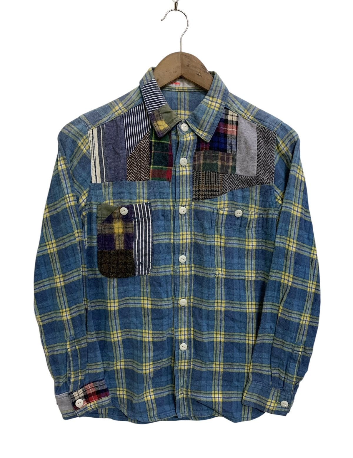 Junya Watanabe 💥Issey Miyake Sashiko Patchwork Button Shirt Size M / US 6-8 / IT 42-44 - 1 Thumbnail