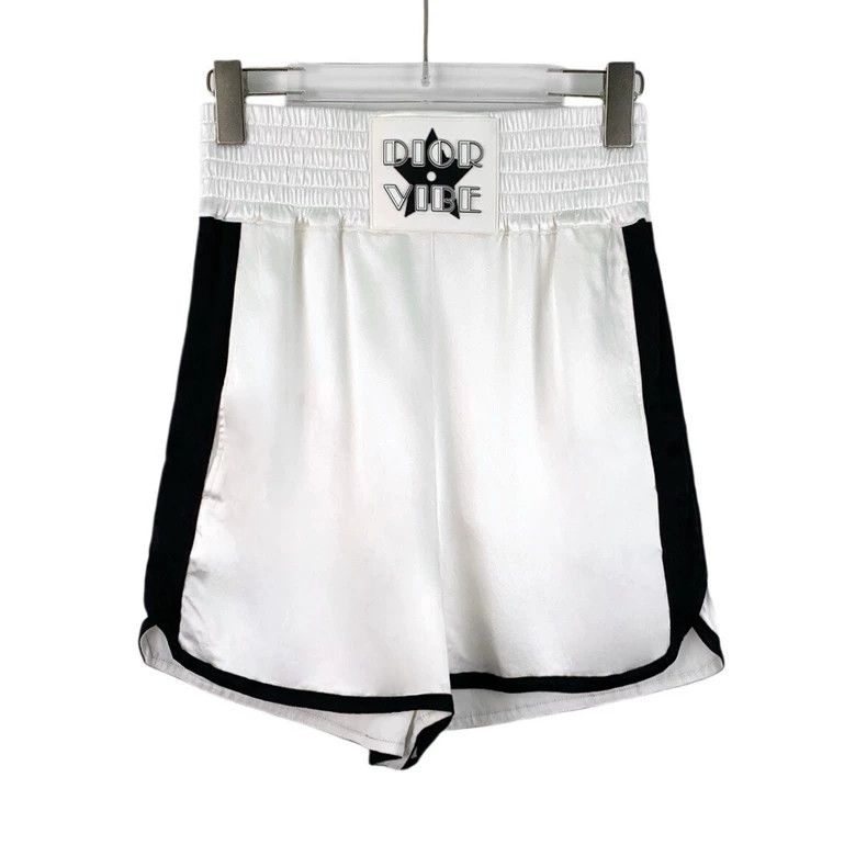 Dior Dior SizeS White logo leather brand elastic waist casual sh Size US 30 / EU 46 - 1 Thumbnail