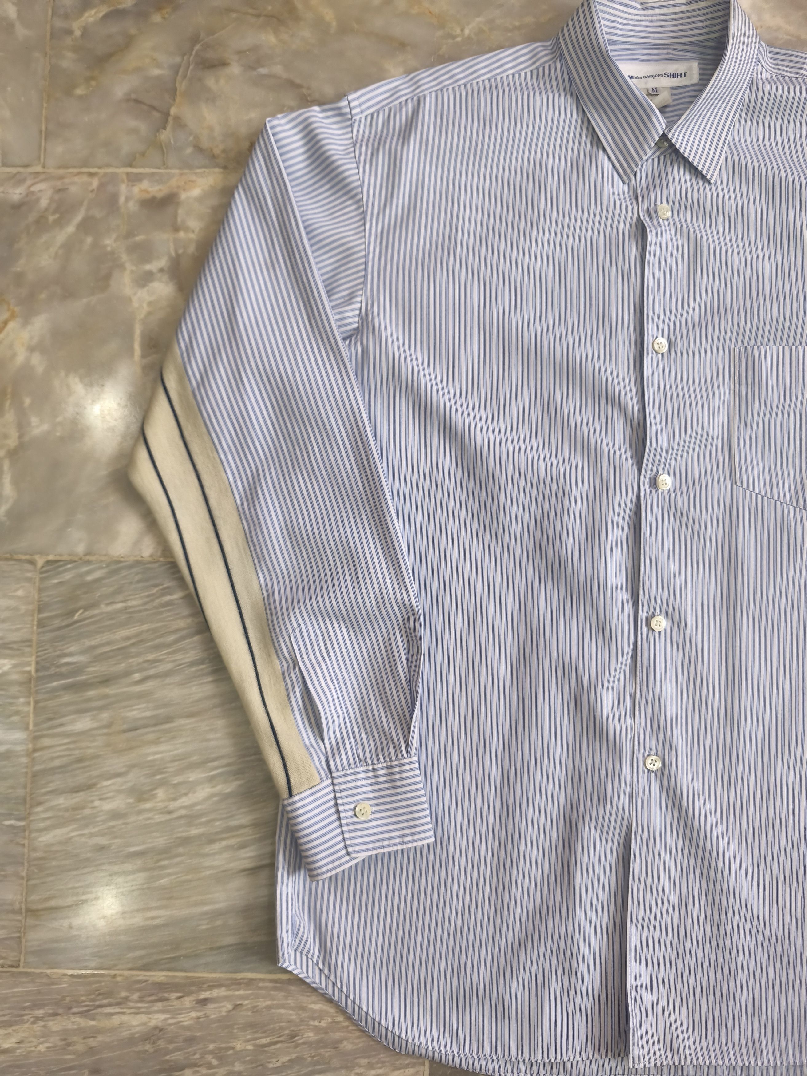 Comme des Garcons SHIRT 2018 comme des garcons shirt stripe longsleeve polo Size US M / EU 48-50 / 2 - 3 Thumbnail
