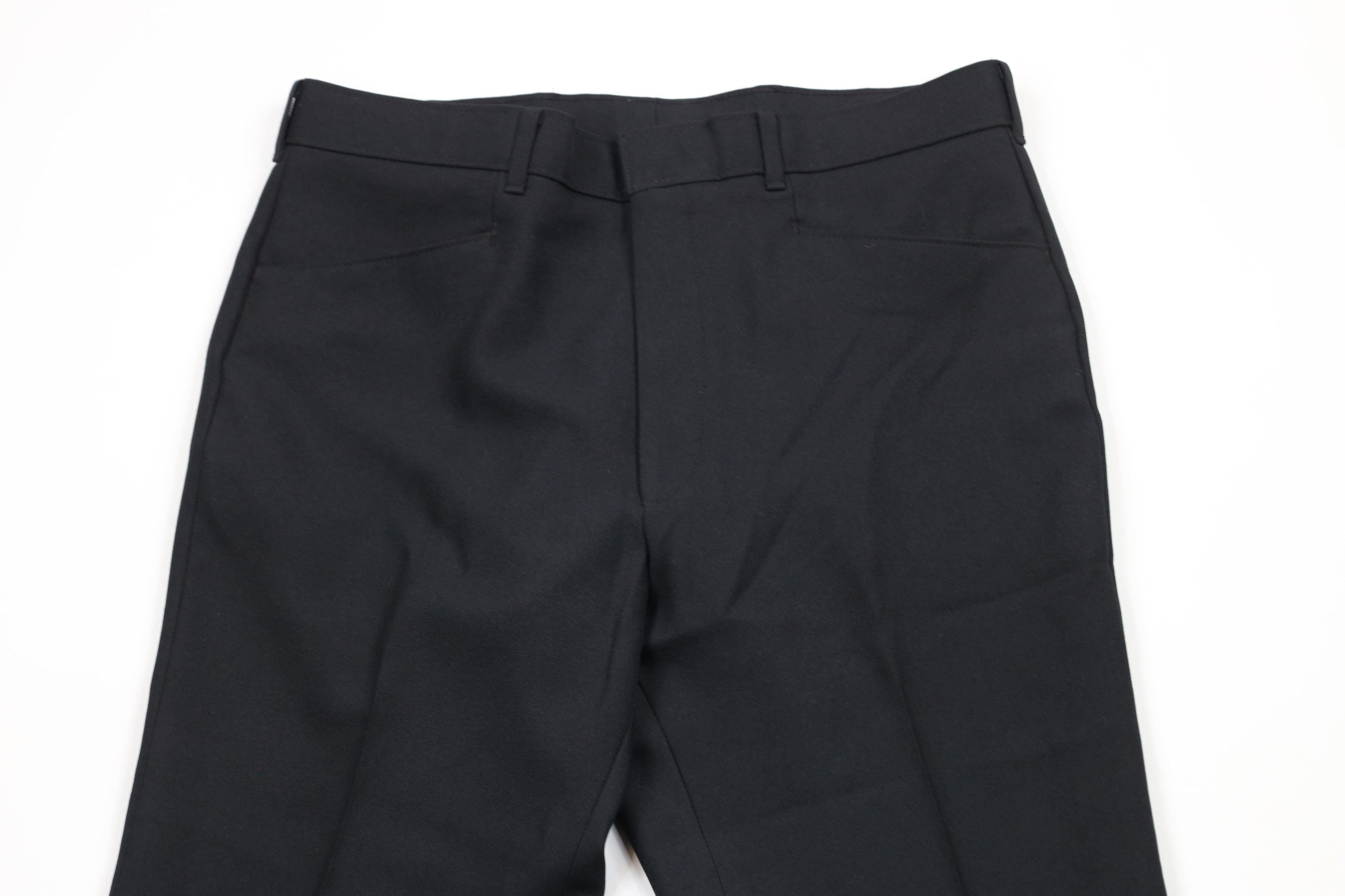 Levi's × Vintage Vintage 70s Levis Wide Leg Chino Pants Black Polyester USA Size US 36 / EU 52 - 2 Thumbnail