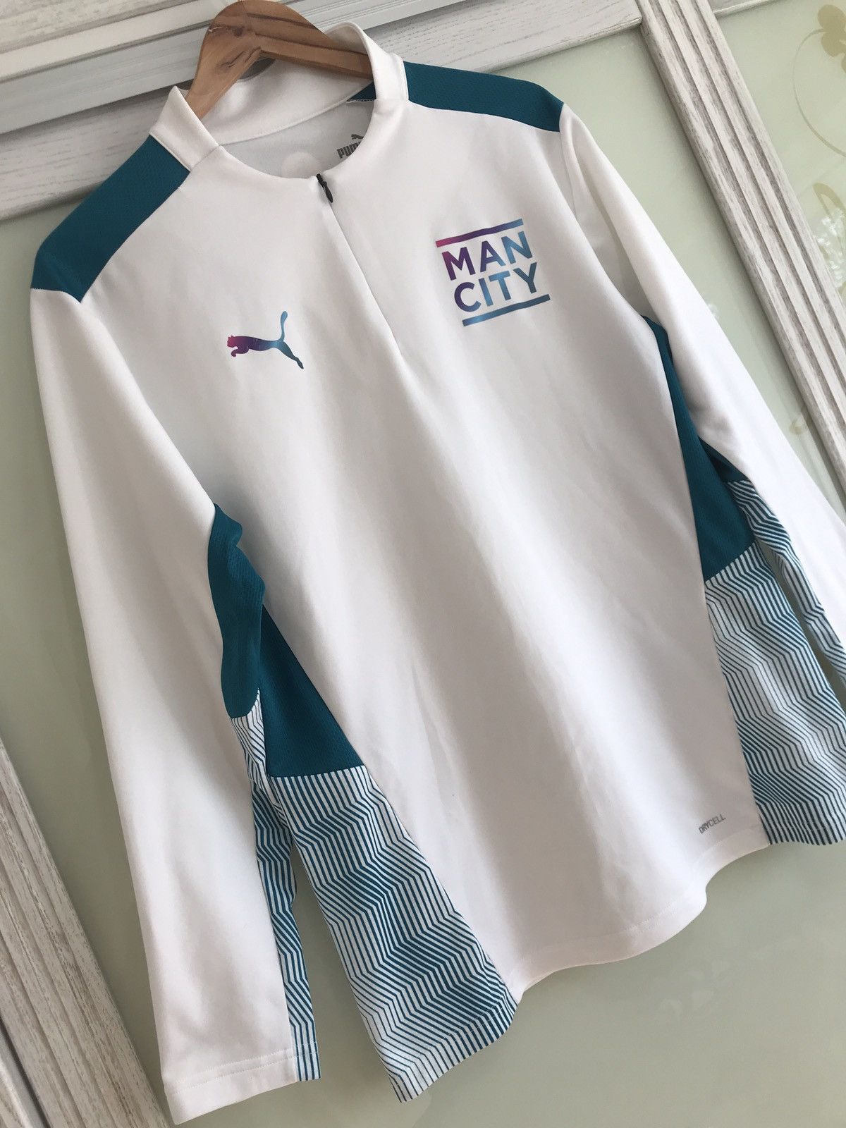 Puma Manchester City 2021 Training Long Sleeve Soccer Jersey Kit Size US M / EU 48-50 / 2 - 3 Thumbnail