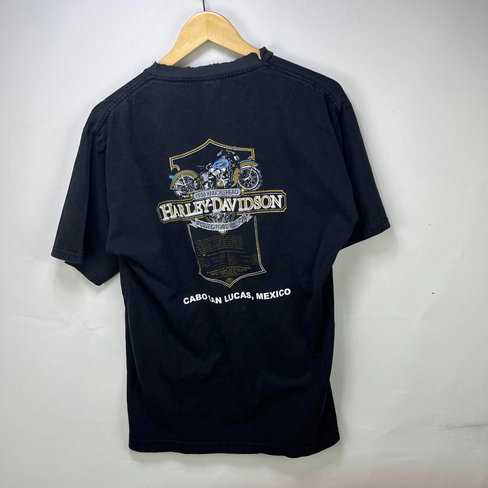Harley Davidson Vintage Harley-Davidson Faded Mexico Motorcycle Shirt Large Size US L / EU 52-54 / 3 - 5 Thumbnail