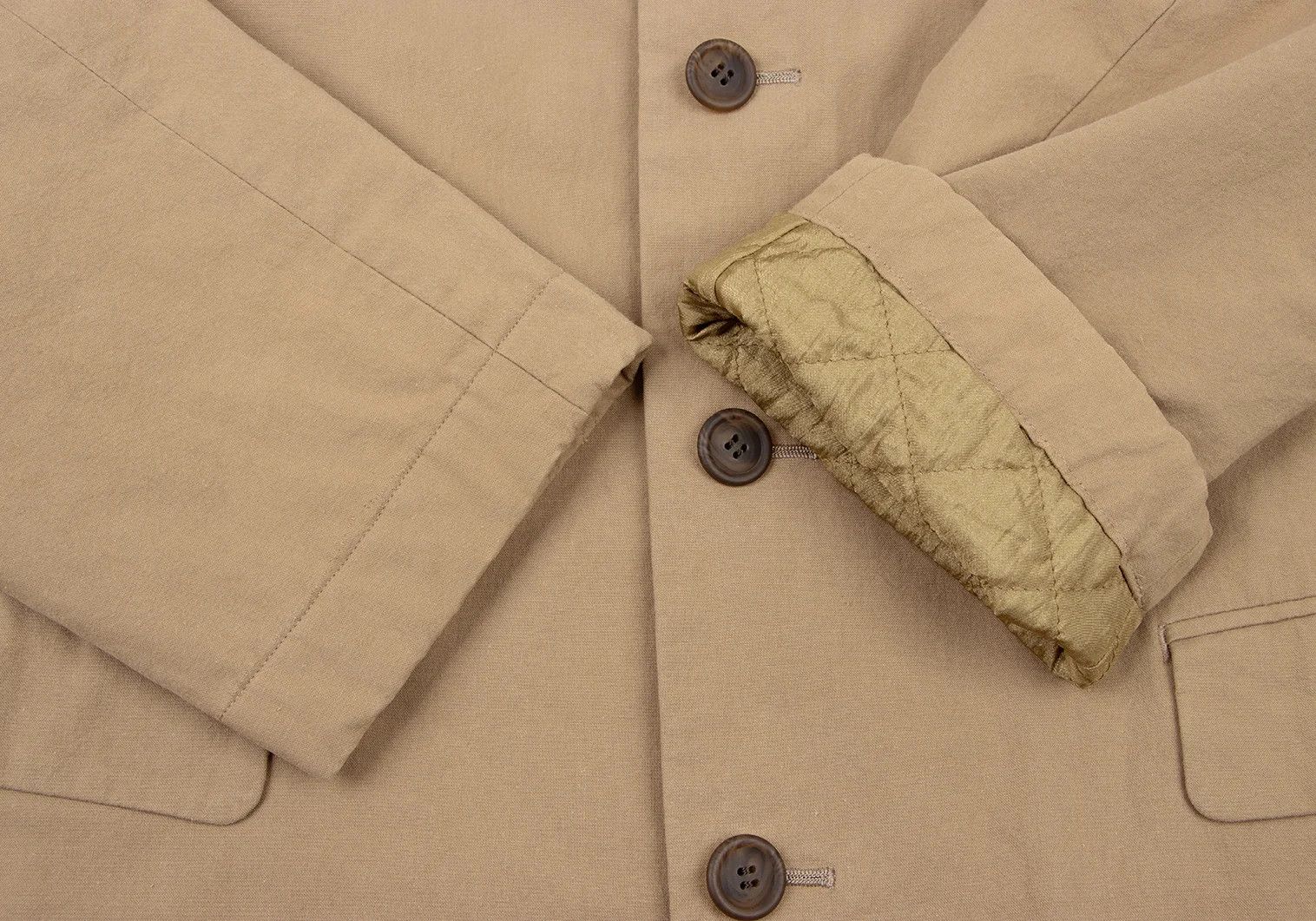 Issey Miyake Quilted Lining Mao Collar Jacket in Mocha XL Size US XL / EU 56 / 4 - 9 Thumbnail