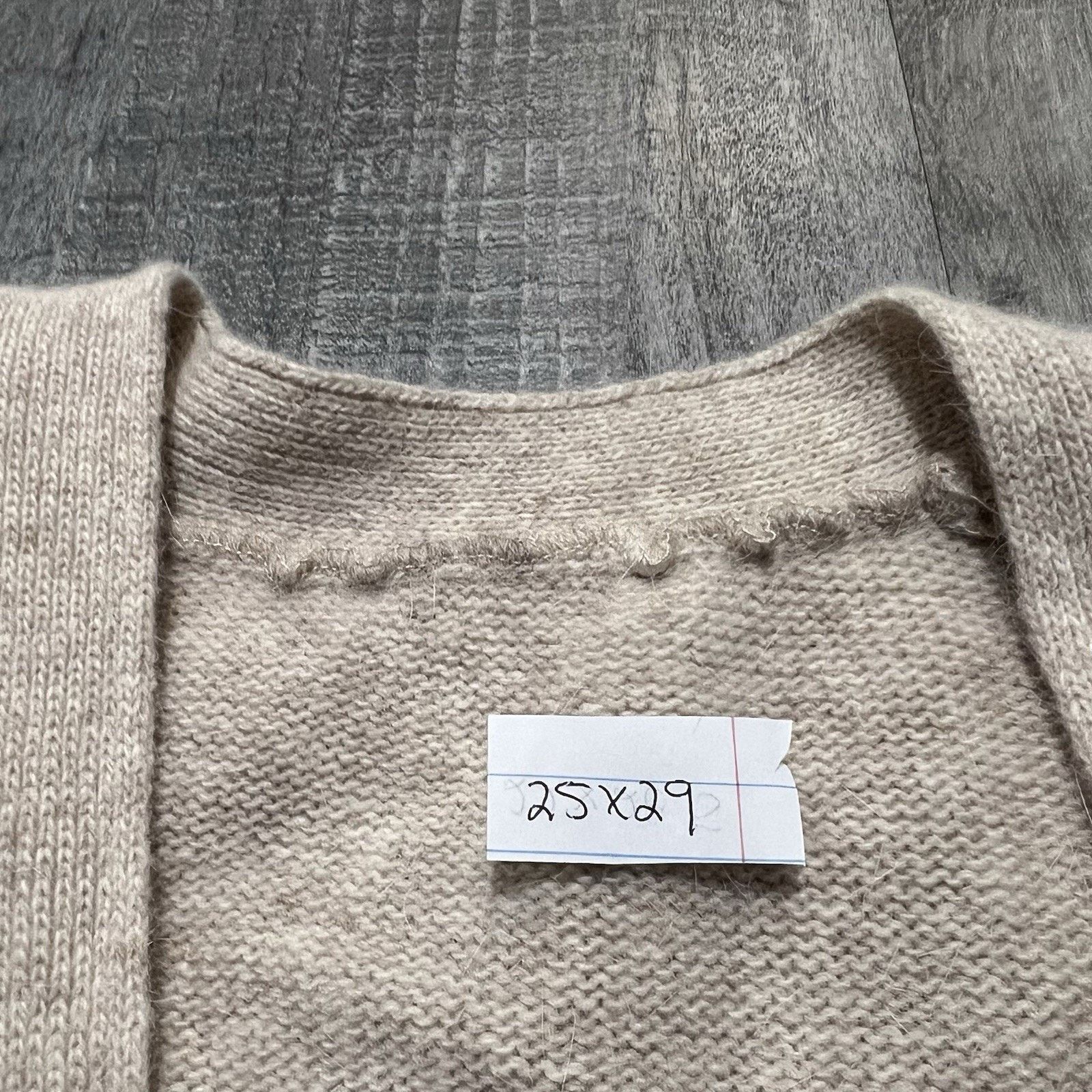Vintage VTG Lambswool Angora Cardigan Sweater 70s/80s Men's Argyle Size US XL / EU 56 / 4 - 5 Thumbnail