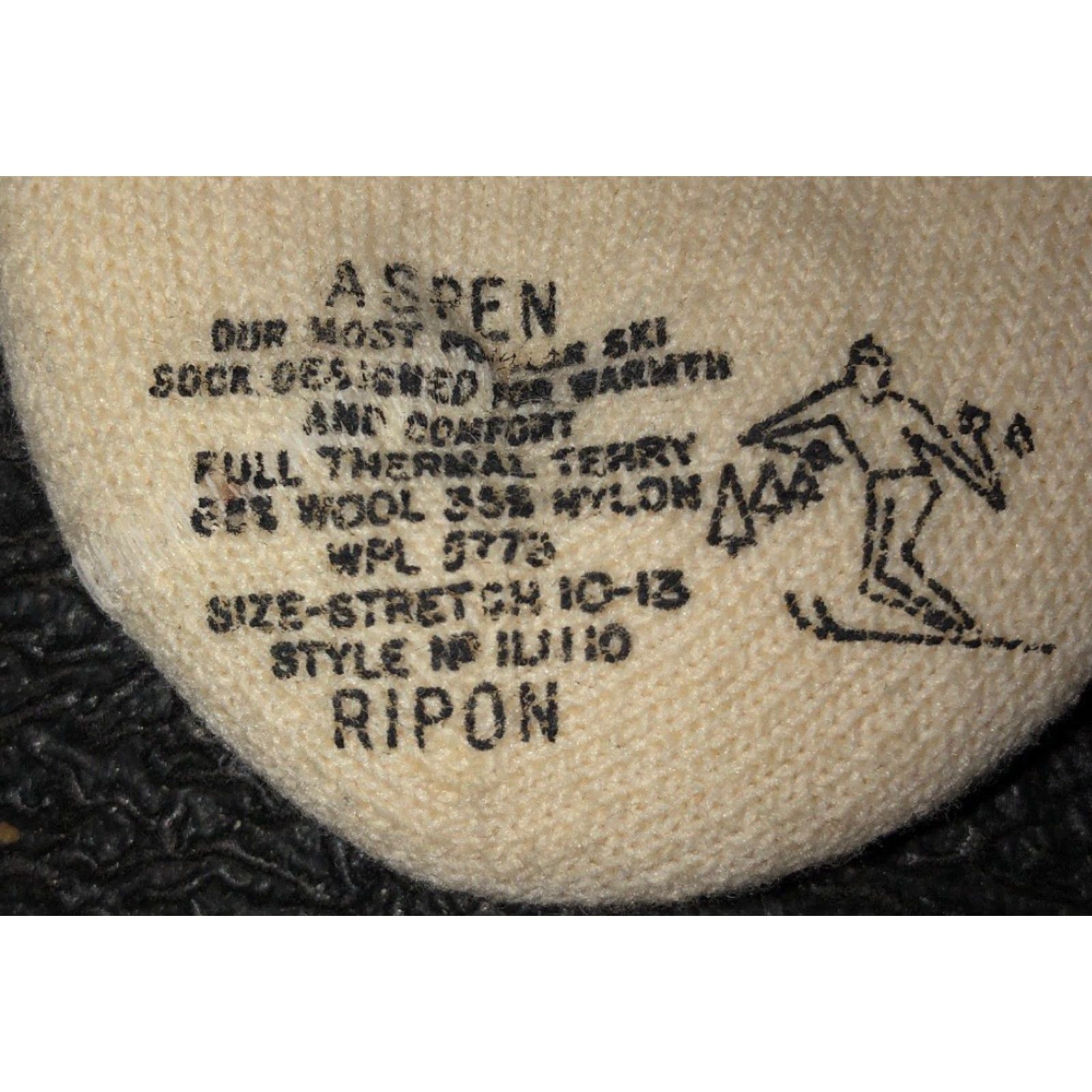 Vintage VINTAGE Aspen Rippn Socks Unisex Winter Beige L Mens/Womens? Size ONE SIZE - 2 Thumbnail