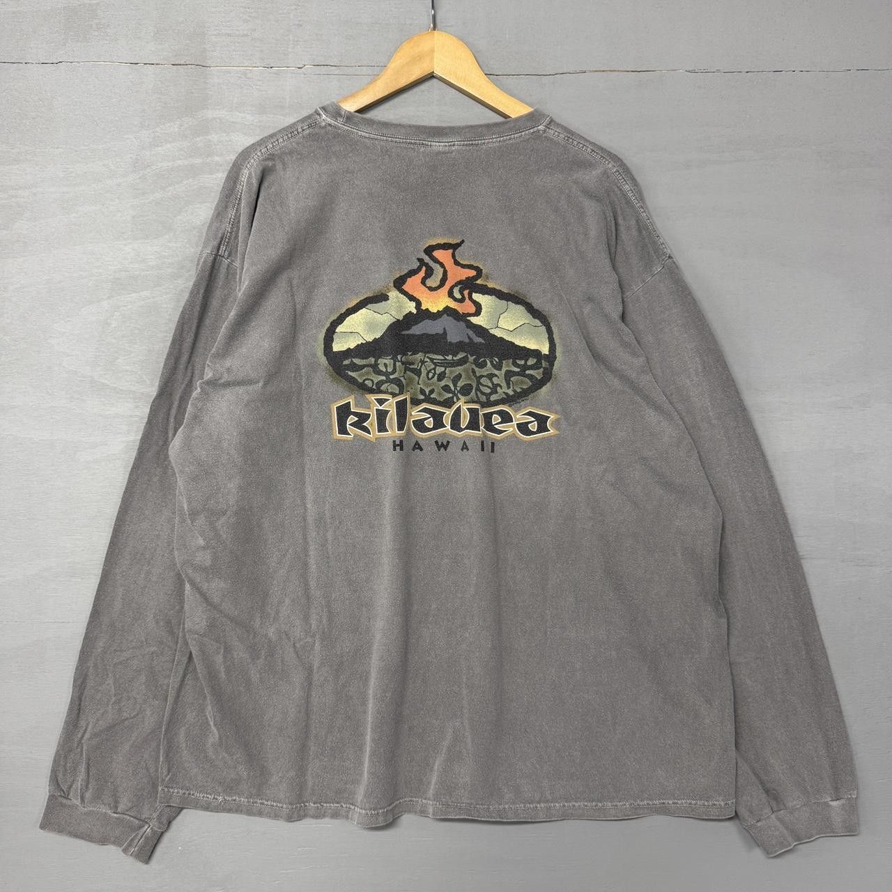 Other Hawaii Volcano Kilauea Grey Long Sleeve y2k Surfer Shirt XXL Size US XXL / EU 58 / 5 - 1 Thumbnail