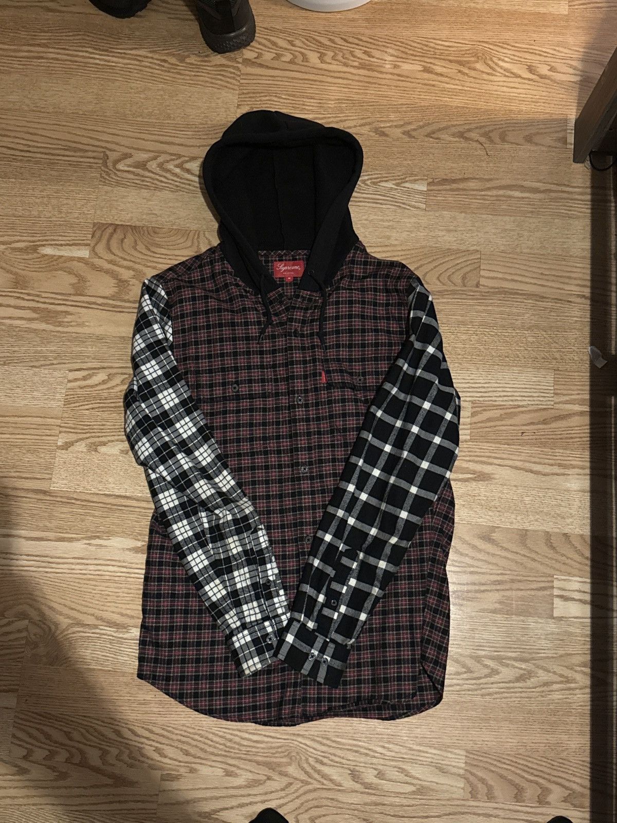 Supreme Supreme Shadow Plaid Hoodie 2014 | Grailed