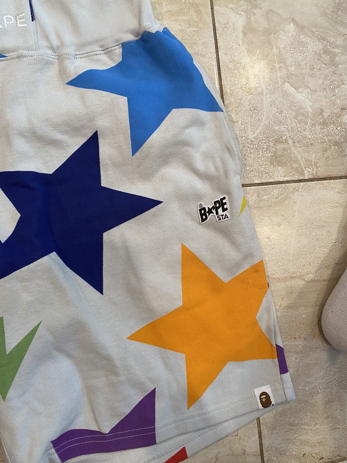 Bape Sta Pattern Wide Fit Sweat Shorts Size US 32 / EU 48 - 3 Thumbnail