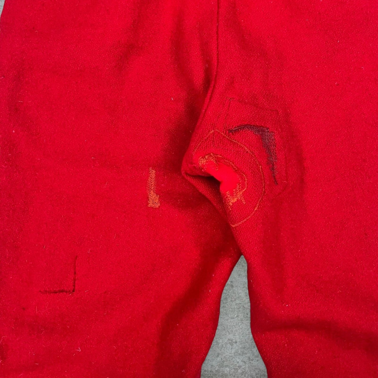 Vintage True Vintage 70s Wool Pants 32x30 Baggy Fit Crimson Red Size US 32 / EU 48 - 5 Thumbnail