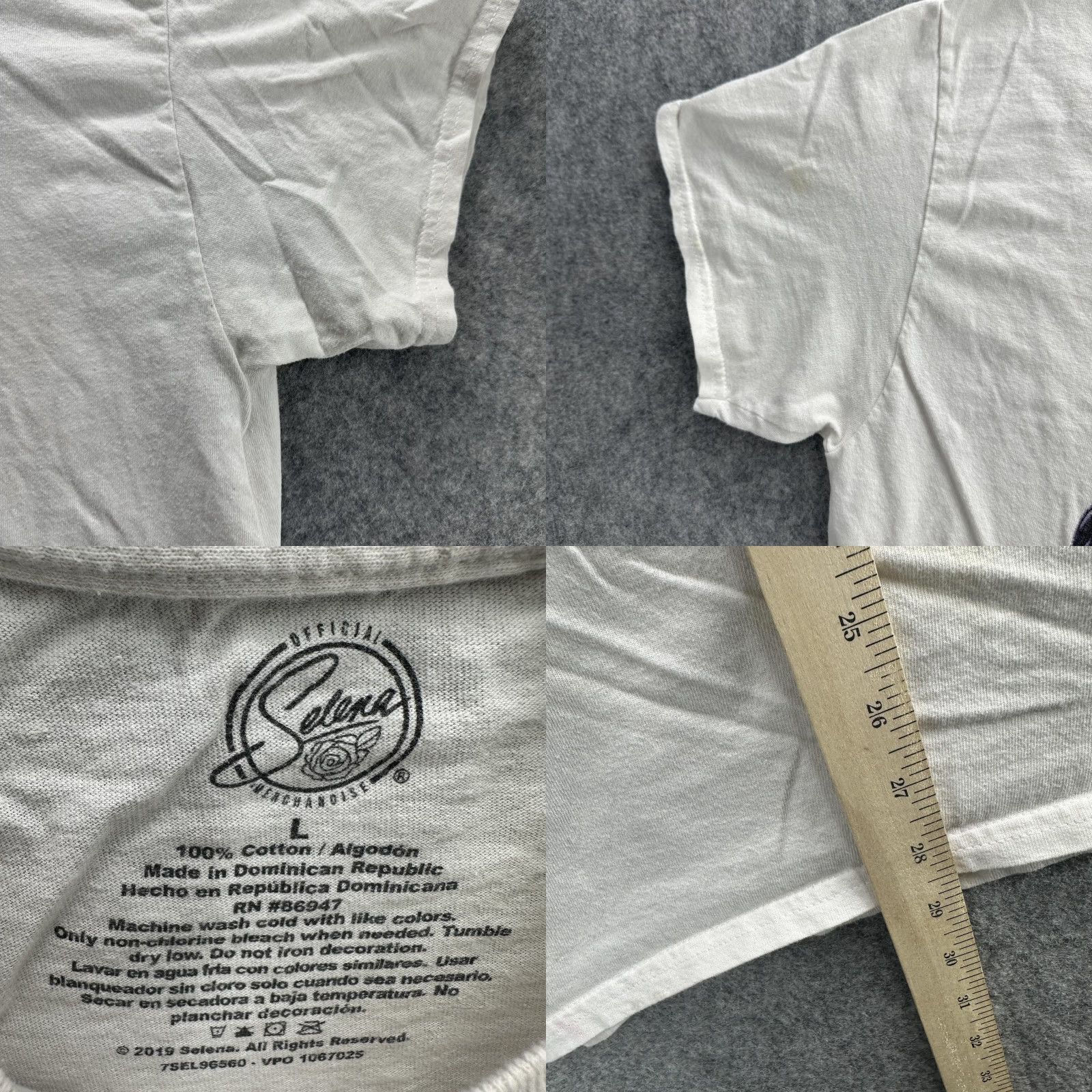 Vintage Selena Shirt Mens Large White Graphic Tee Official Merchandise Music Icon 2019 Size US L / EU 52-54 / 3 - 8 Thumbnail