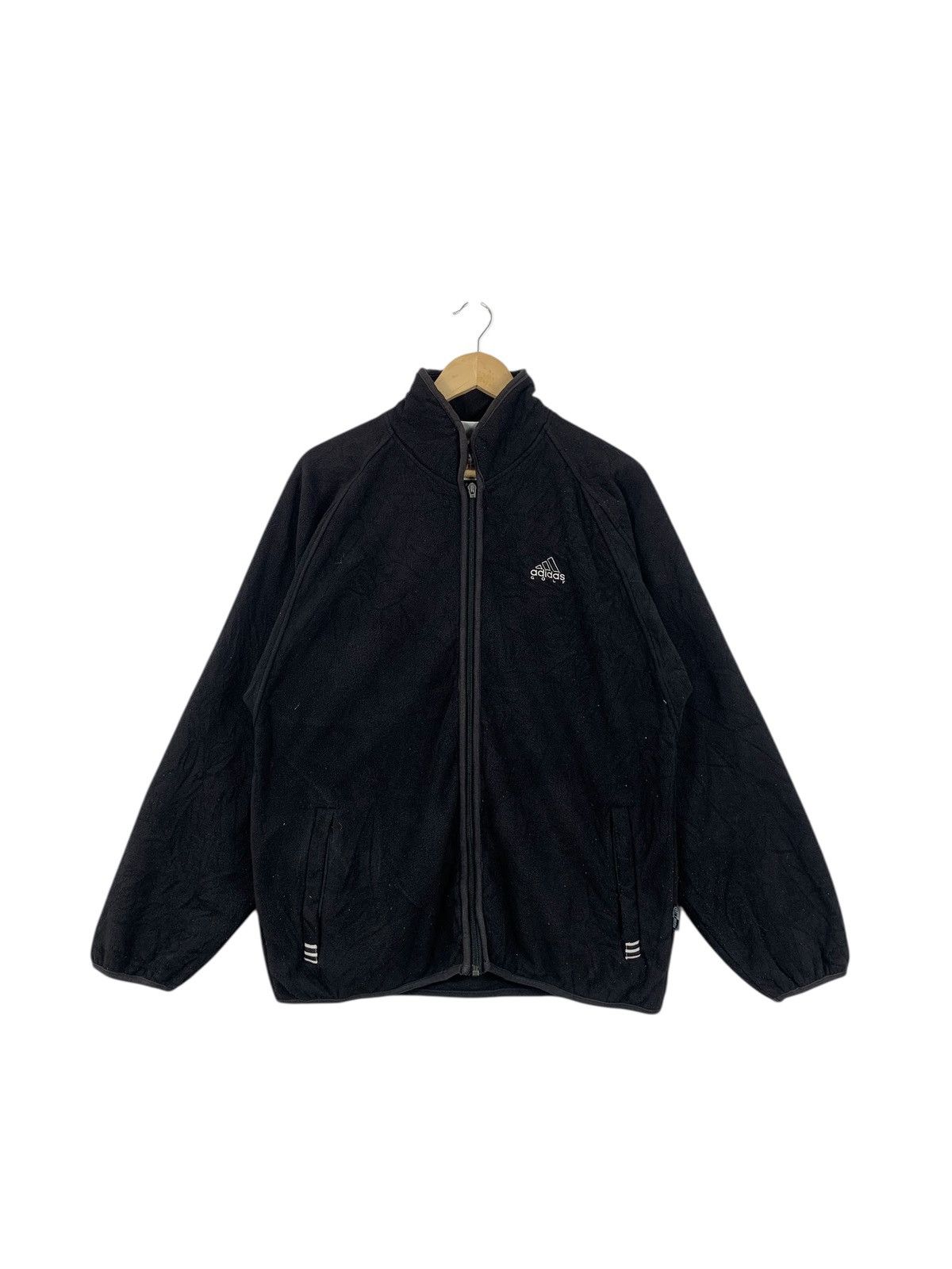 Adidas Vintage ADIDAS GOLF COLLECTION Fleece 3 Stripes Jacket Parka Size US L / EU 52-54 / 3 - 1 Thumbnail