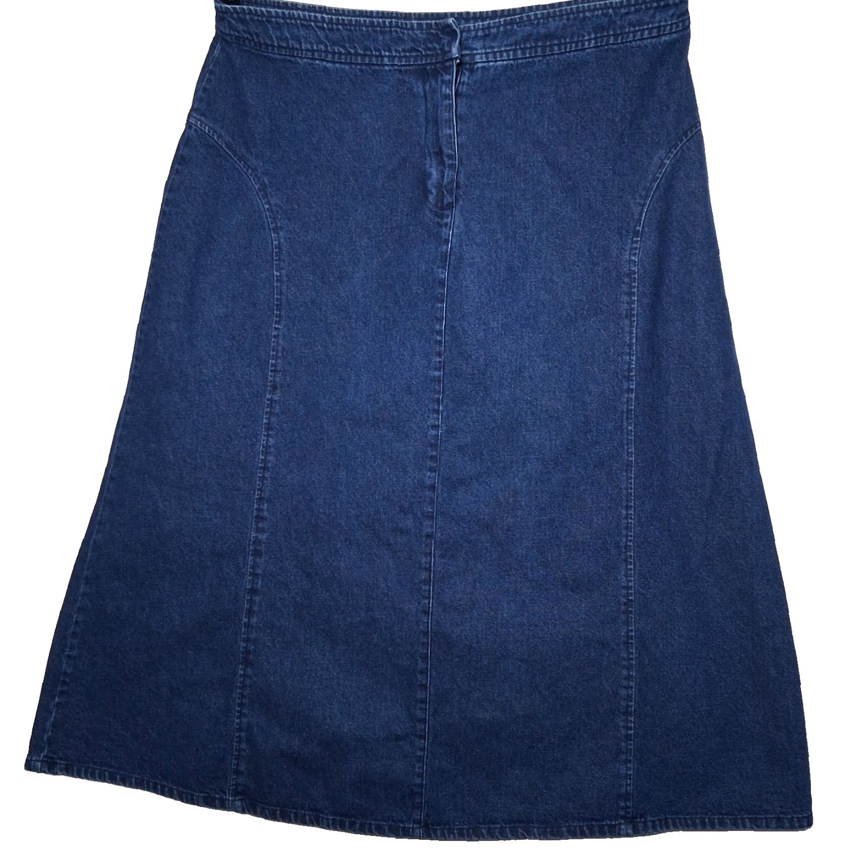 Vintage VINTAGE Jessie Sport Denim Skirt 18W Plus Size Midi A-Line Blue Jeans Western Women 1990s Size 40" / US 18 - 2 Thumbnail