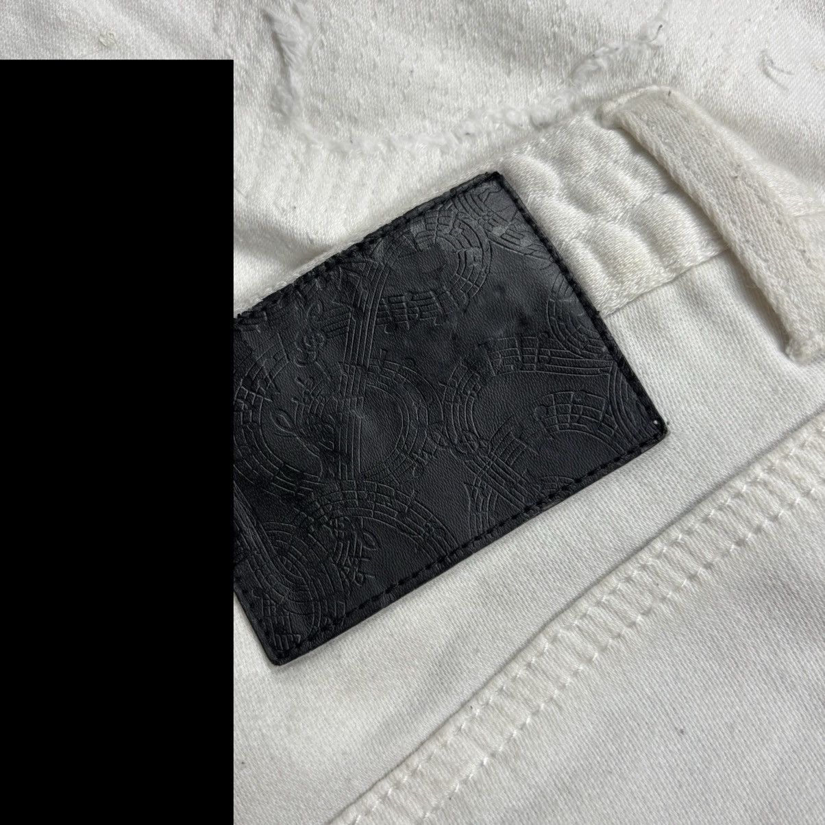 Number (N)ine Number Nine 1PIUGUALE - White Crash Sweat Pants Size US 29 - 12 Thumbnail