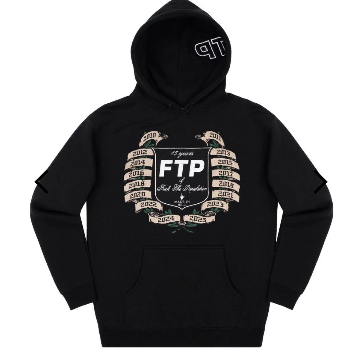 Fuck The Population FTP 15 Year Anniversary Pull Over XL