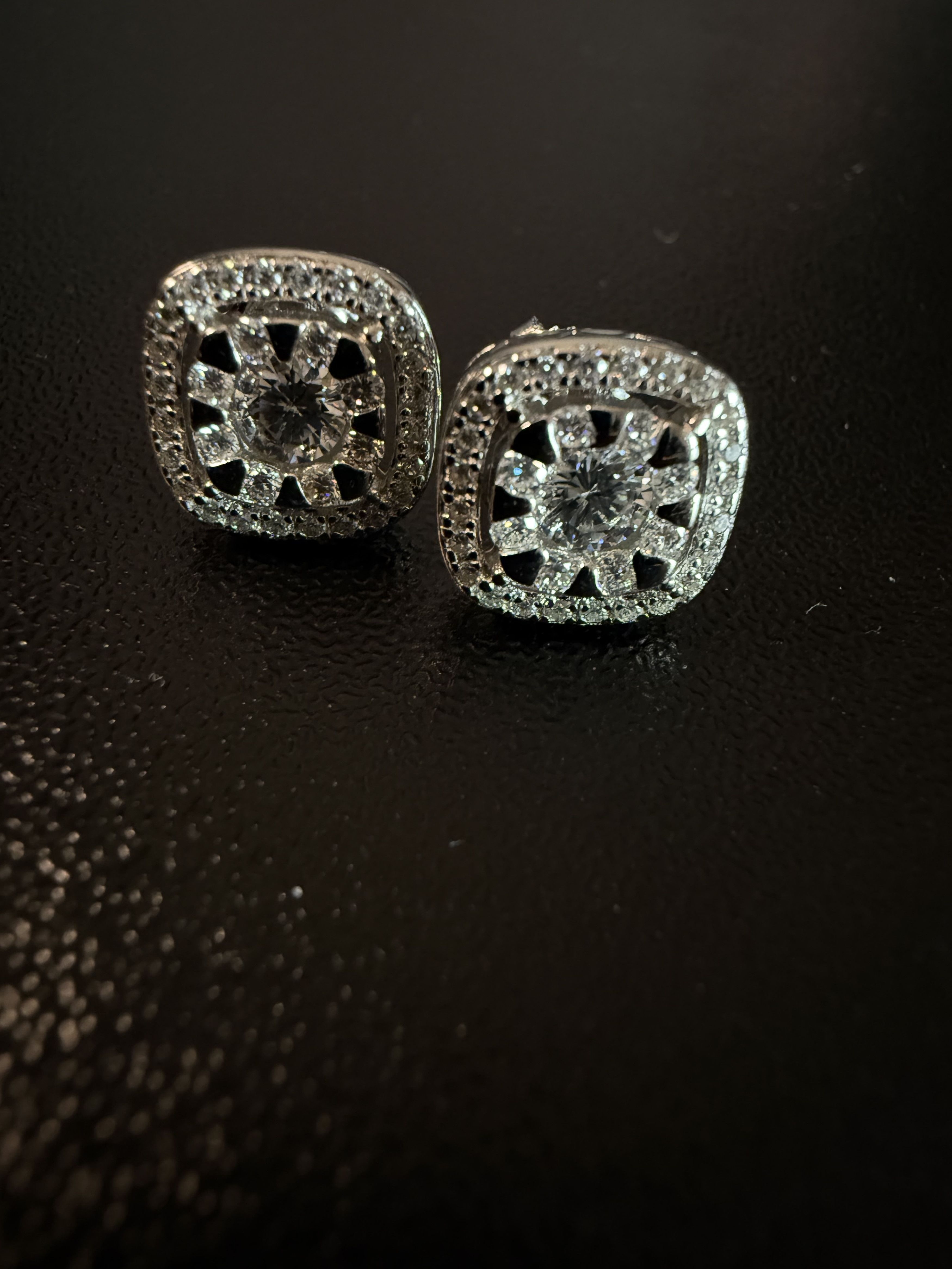 Other Crystal Polar Crown Moissanite 925 silver mens earrings Size ONE SIZE - 4 Thumbnail