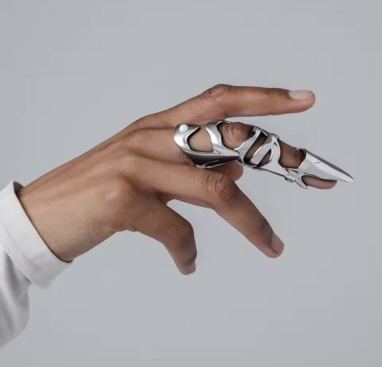 Jewelry Punk Armour Rings Size ONE SIZE - 2 Thumbnail