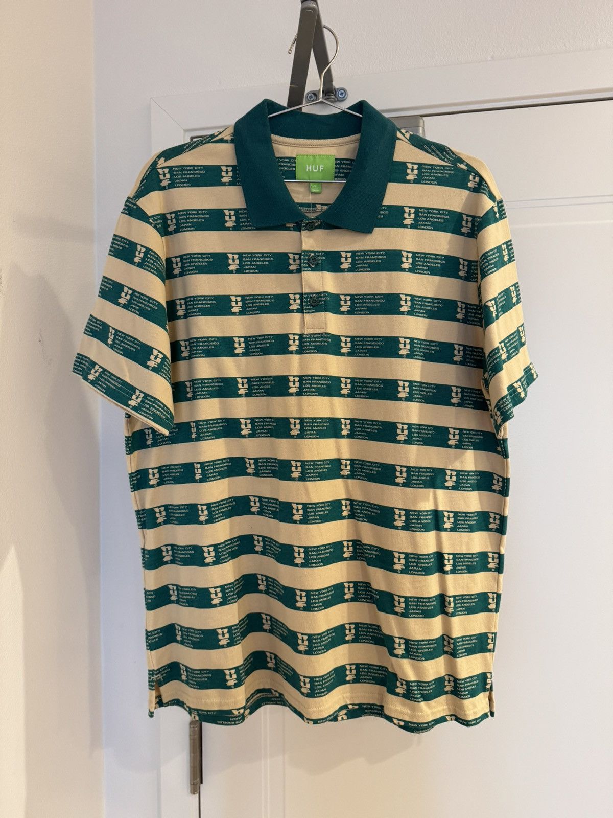 Huf Huf Stripped Polo Size US L / EU 52-54 / 3 - 1 Thumbnail