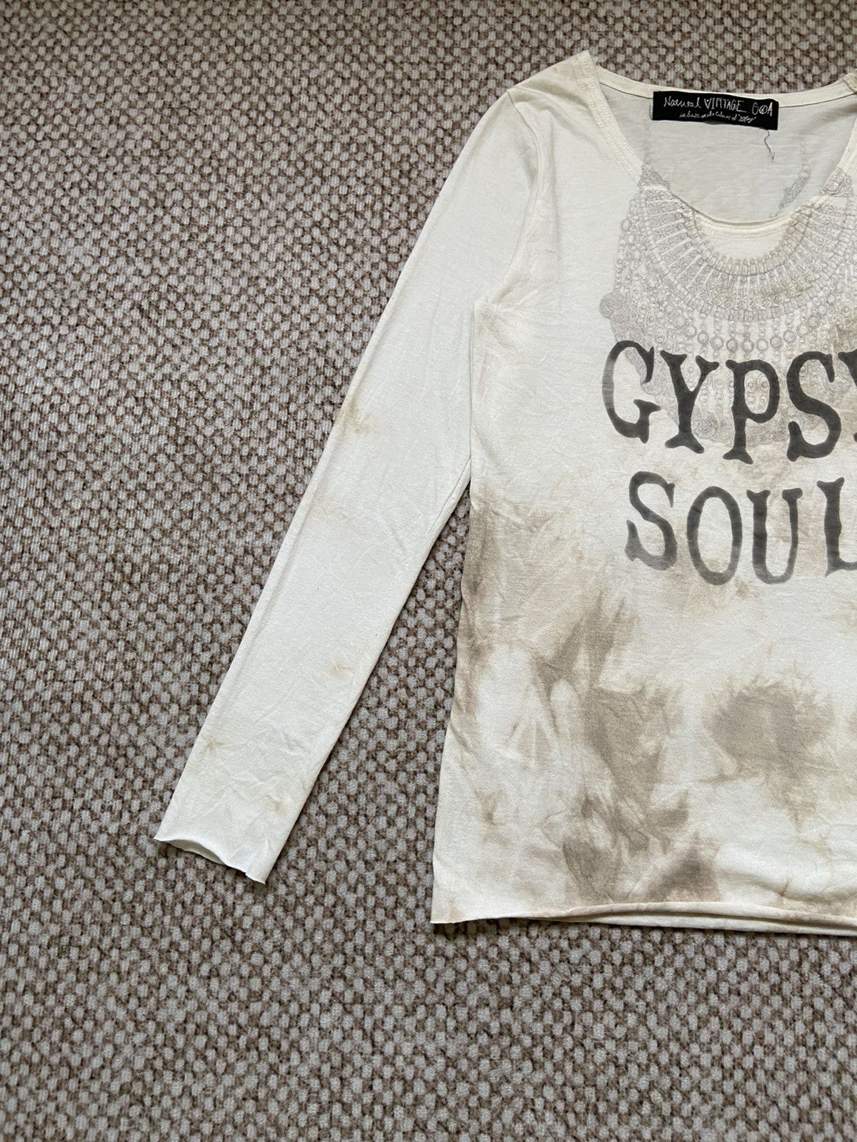 If Six Was Nine × Japanese Brand × Le Grande Bleu (L.G.B.) G.O.A goa Gypsy Soul Natural Vintage Longsleeve T Shirt Size S / US 4 / IT 40 - 8 Thumbnail