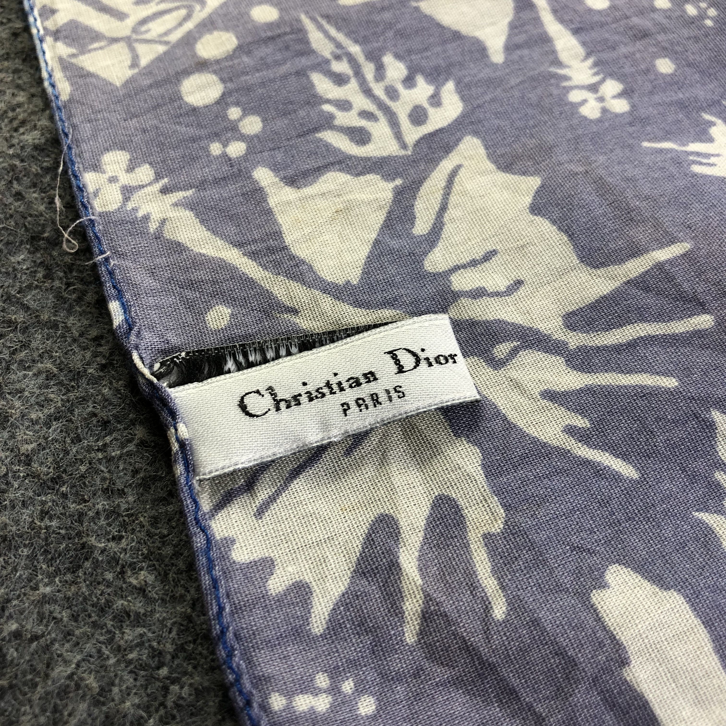 Christian Dior Monsieur Christian Dior Surf Chick Cotton Scarf Muffler V1738 Size ONE SIZE - 4 Thumbnail