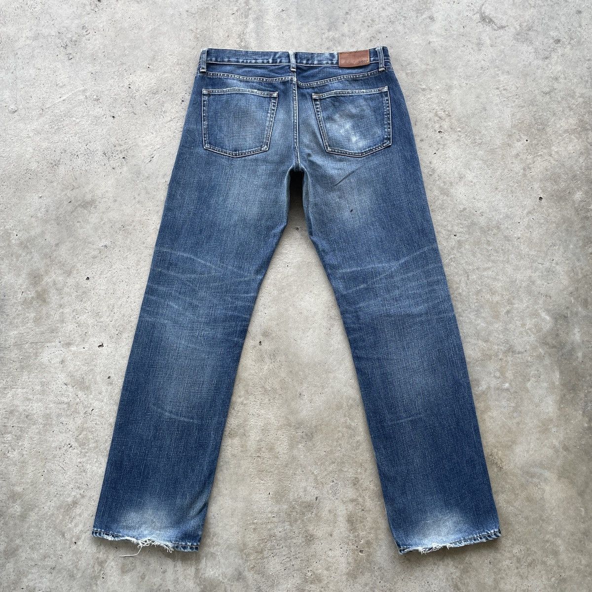 Japanese Brand × Jean × Vintage W36x33💥 Vintage Japanese Faded Distressed Jeans Denim Pants Size US 36 / EU 52 - 11 Thumbnail