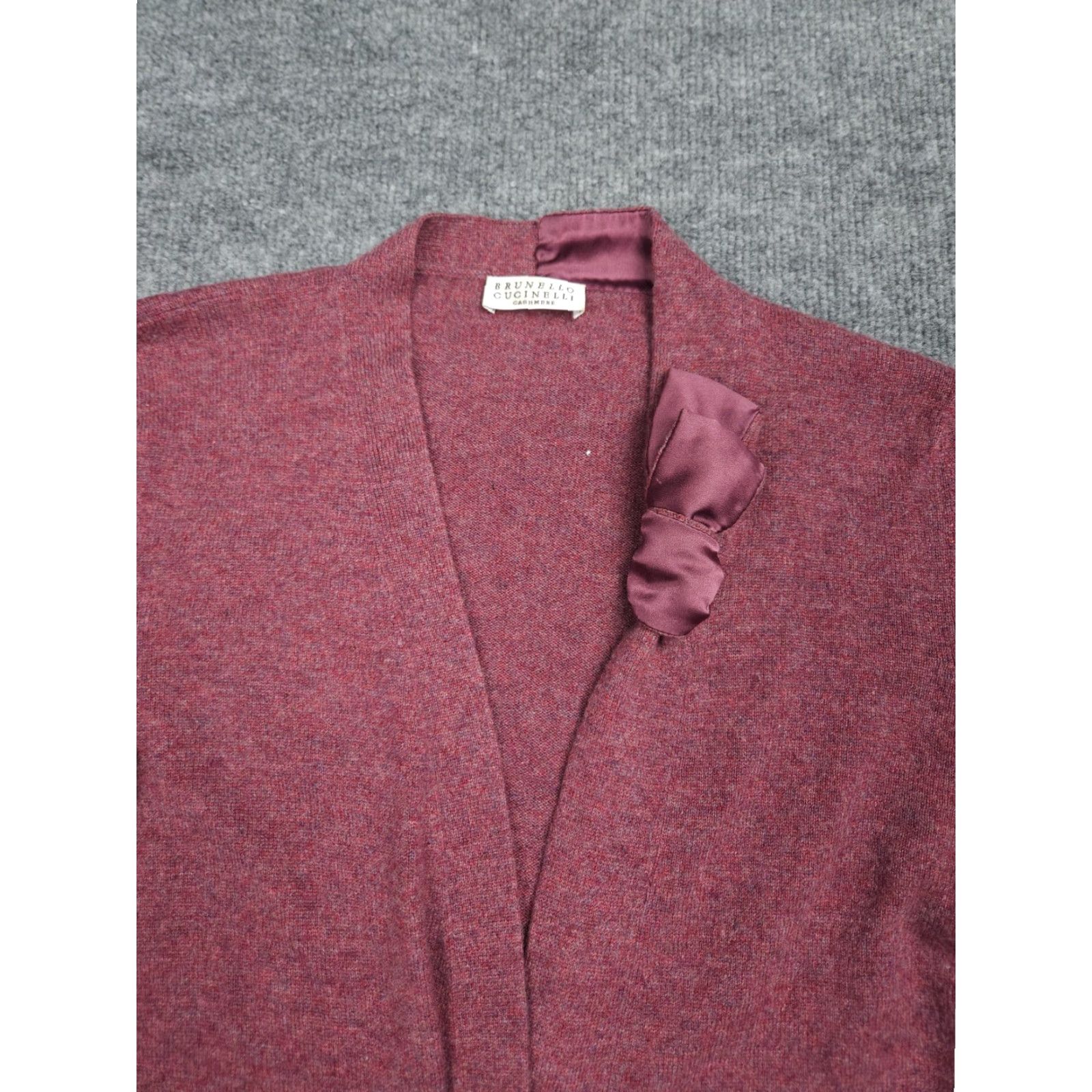 Brunello Cucinelli Brunello Cucinelli Cardigan Sweater Womens XS Pink Cashmere Knit - Holes - Casual Business Size XS / US 0-2 / IT 36-38 - 2 Thumbnail