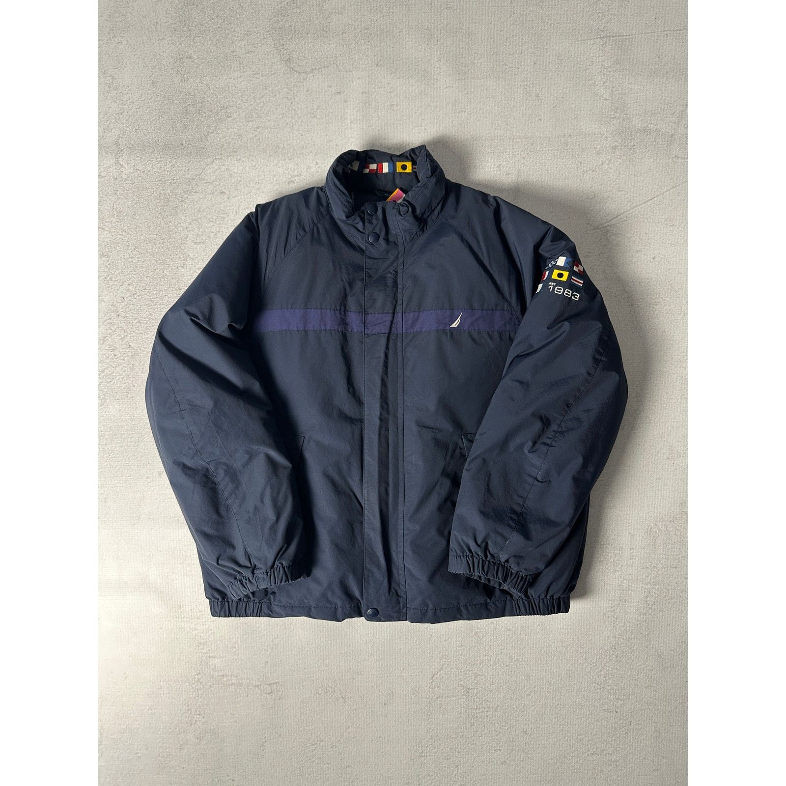 Nautica Vintage Nautica Blue Long Sleeve Insulated Jacket - Mens 2XL Size US XL / EU 56 / 4 - 1 Thumbnail